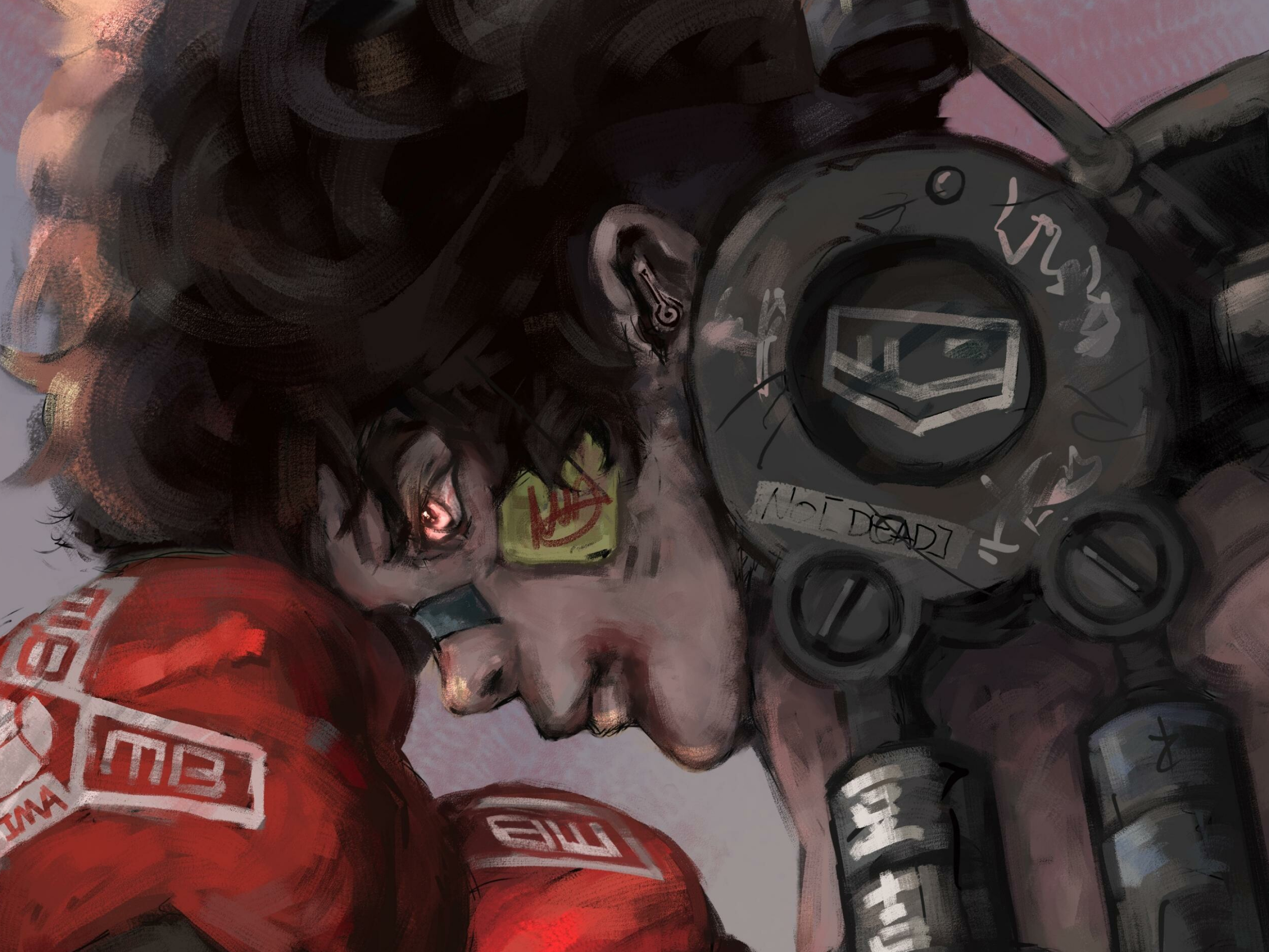 Megalo Box: Gearless Joe, previously known as Junk Dog, Anime. 2800x2100 HD Background.