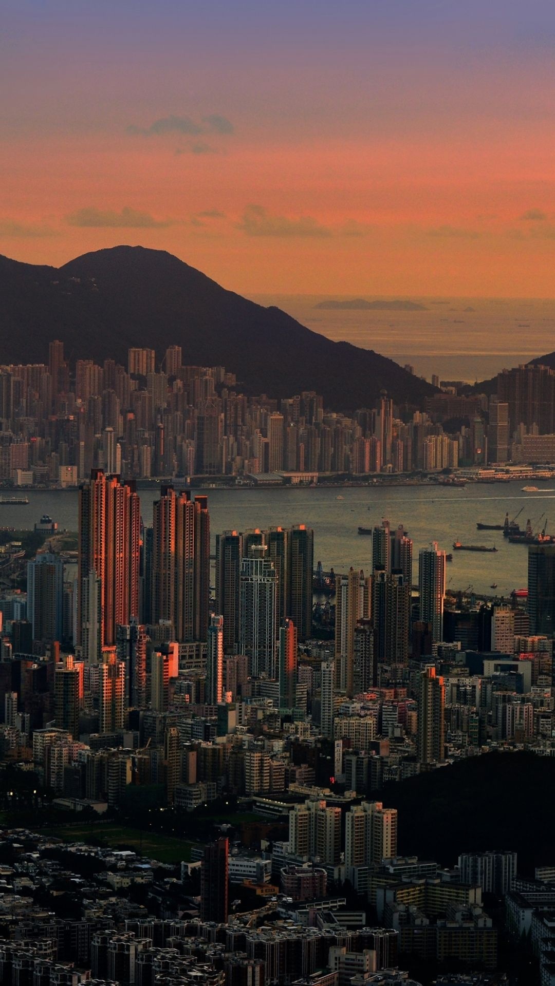 Hong Kong Skyline, Mobile wallpapers, Stunning cityscapes, Hong Kong charm, 1080x1920 Full HD Handy