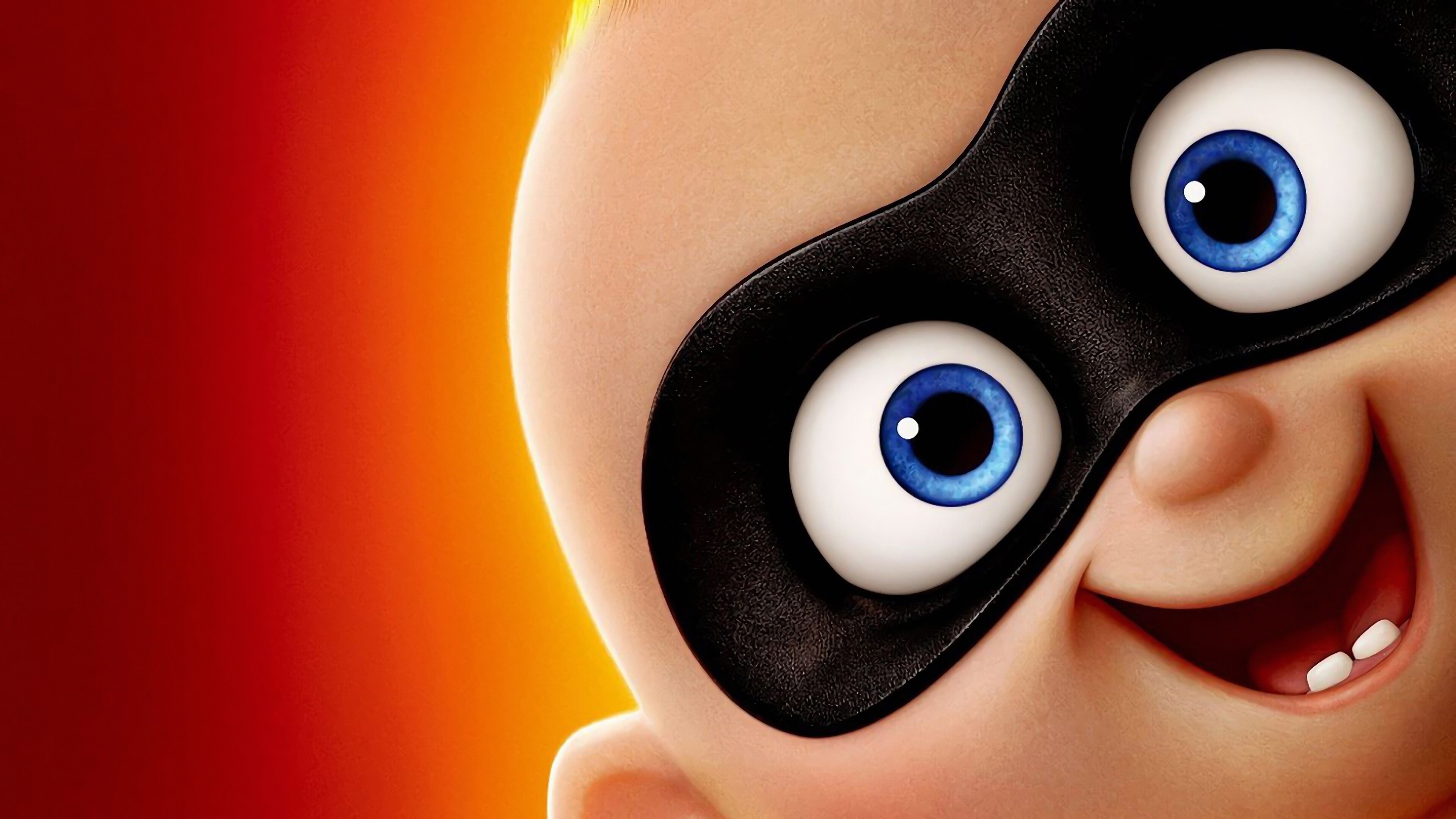The Incredibles: Eli Fucile and Maeve Andrews as Jack-Jack Parr, the Parrs' infant son who demonstrates a wide range of superhuman abilities. 3840x2160 4K Wallpaper.