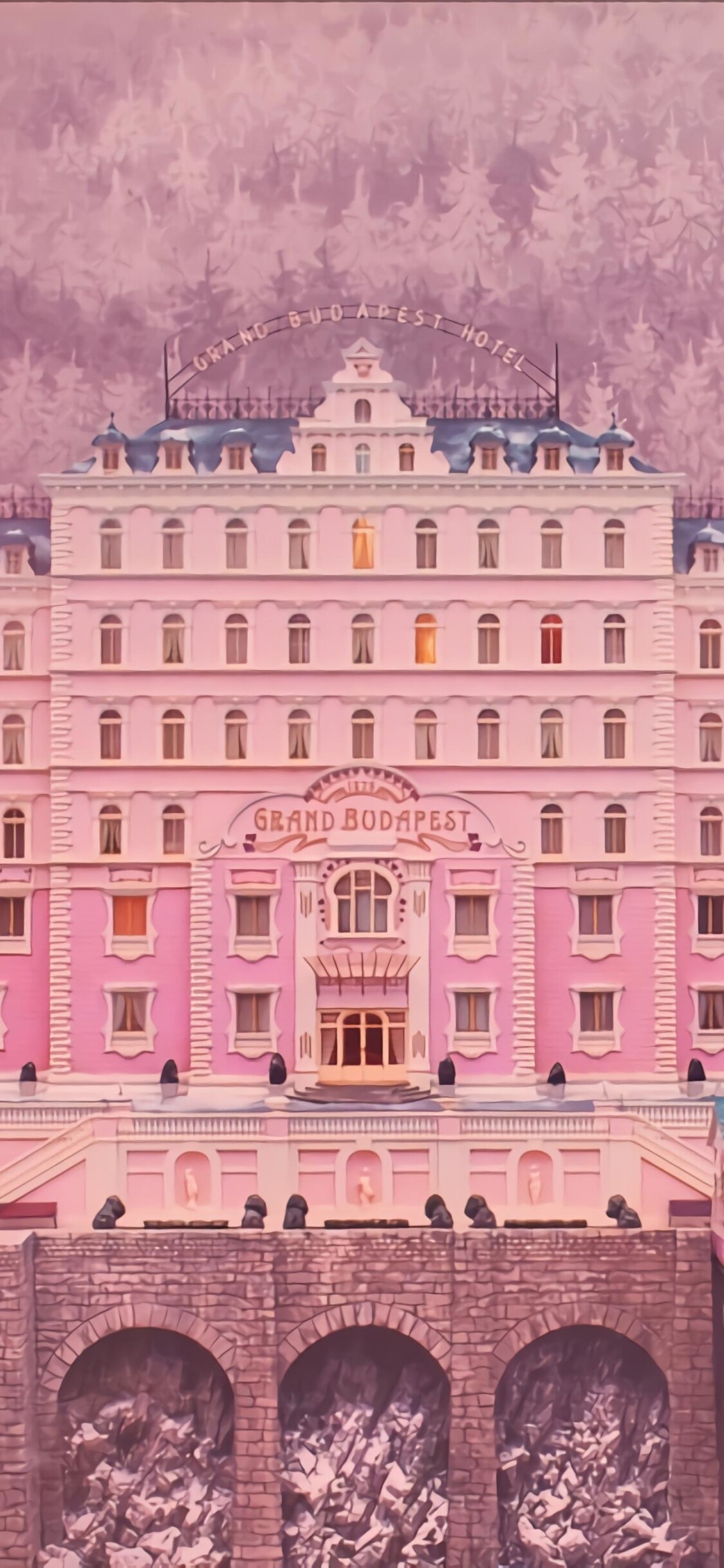 The Grand Budapest Hotel, Wes Anderson film, Memorable story, Timeless charm, 1130x2440 HD Phone