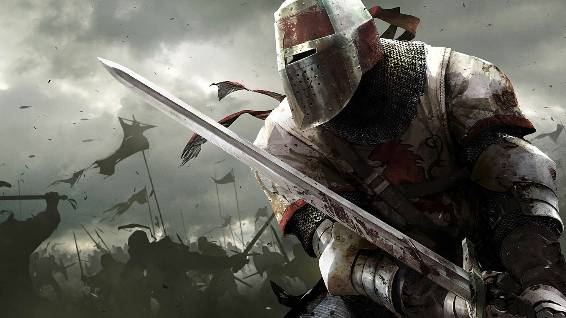 Knight: For Honor, Templar, Soldier, A Catholic military order. 1920x1080 Full HD Background.
