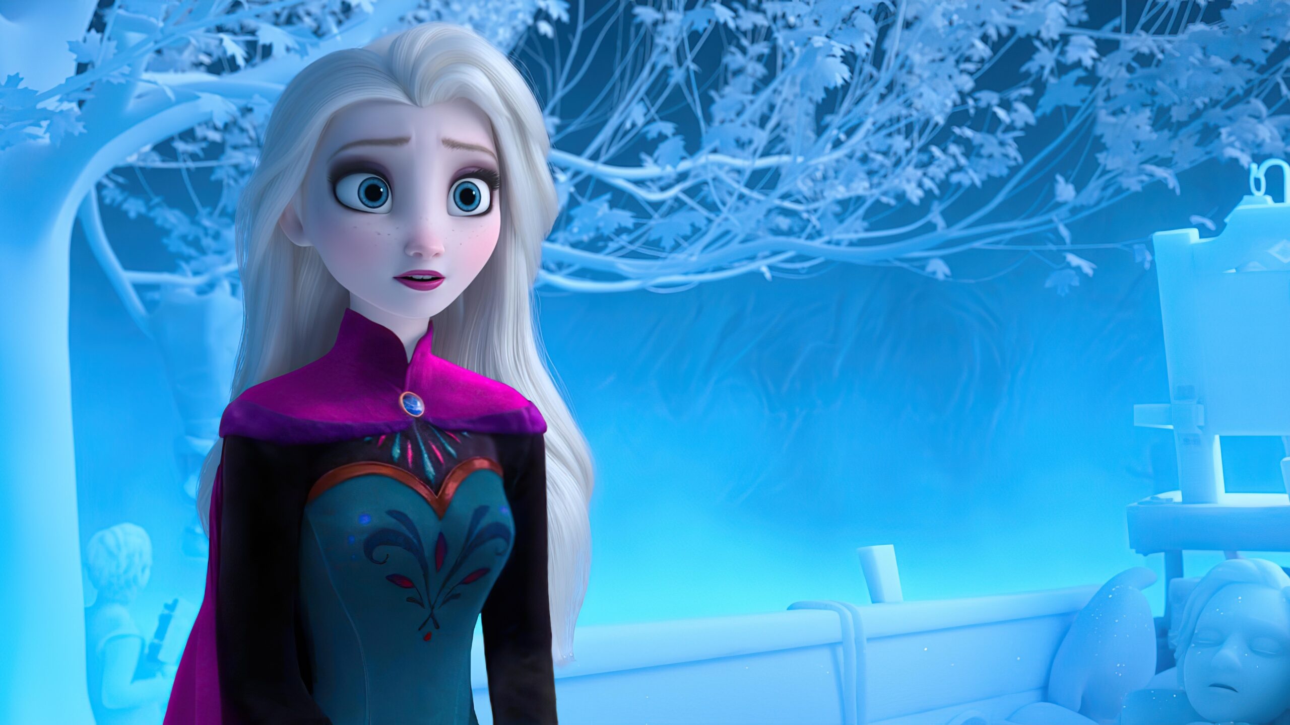 Elsa, Frozen 2, Official stars, Biografie, 2560x1440 HD Desktop