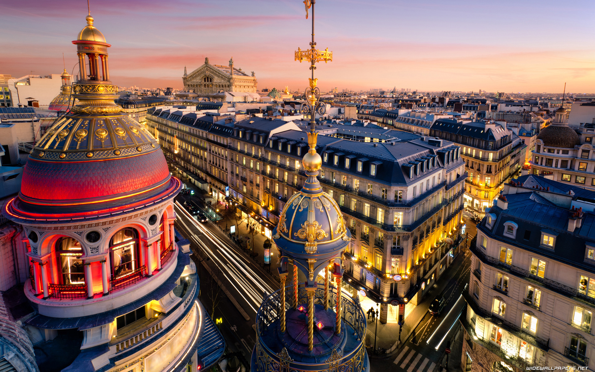 Paris: Palais Garnier, Architecture, View point. 1920x1200 HD Wallpaper.