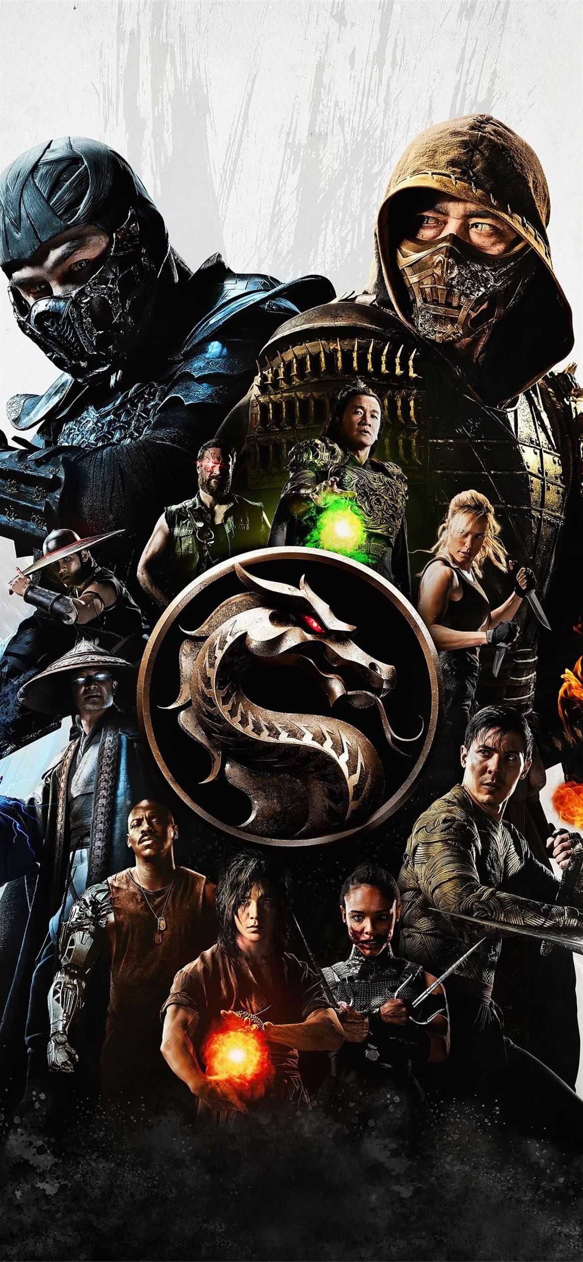 Mortal Kombat movie, 4K wallpaper, iPhone, Scorpion, 1170x2540 HD Phone