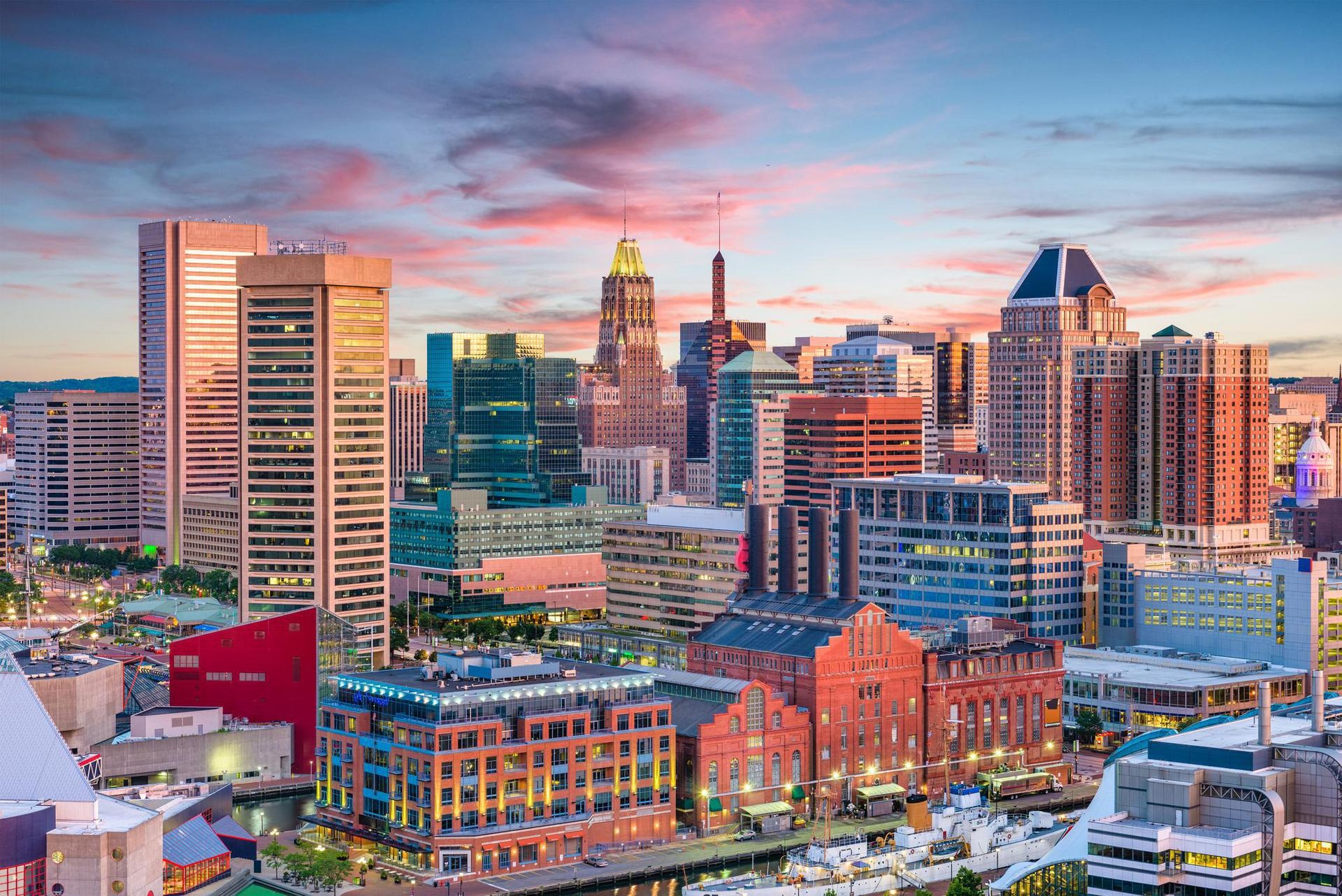 Baltimore Skyline, Background checks, Health and safety, Maryland's security, 1920x1290 HD Desktop
