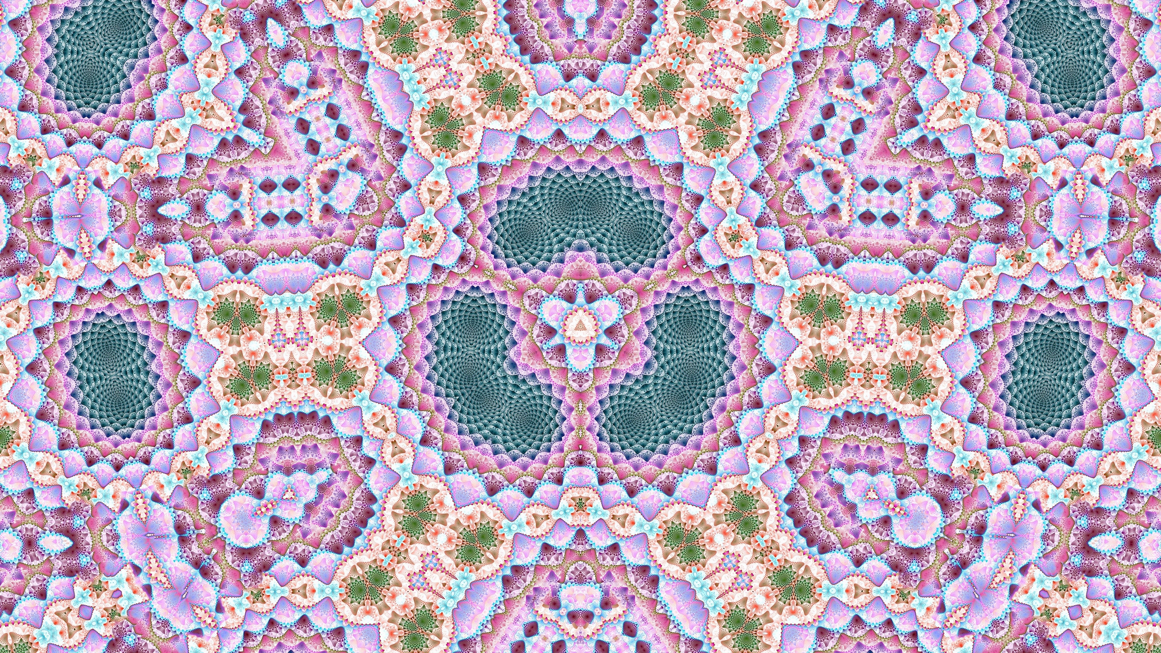 Kaleidoscope, Fraktal Wallpaper, 3840x2160 4K Desktop