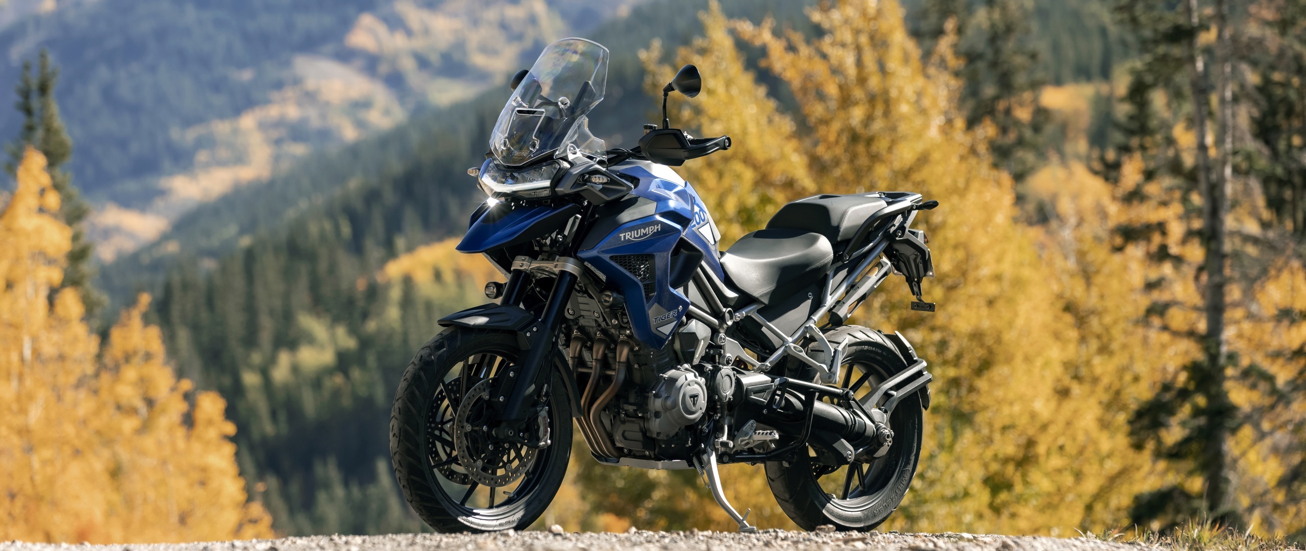 Triumph Tiger 1200, Adventure motorcycles, 2022, Bikes, 2560x1080 Dual Screen Desktop
