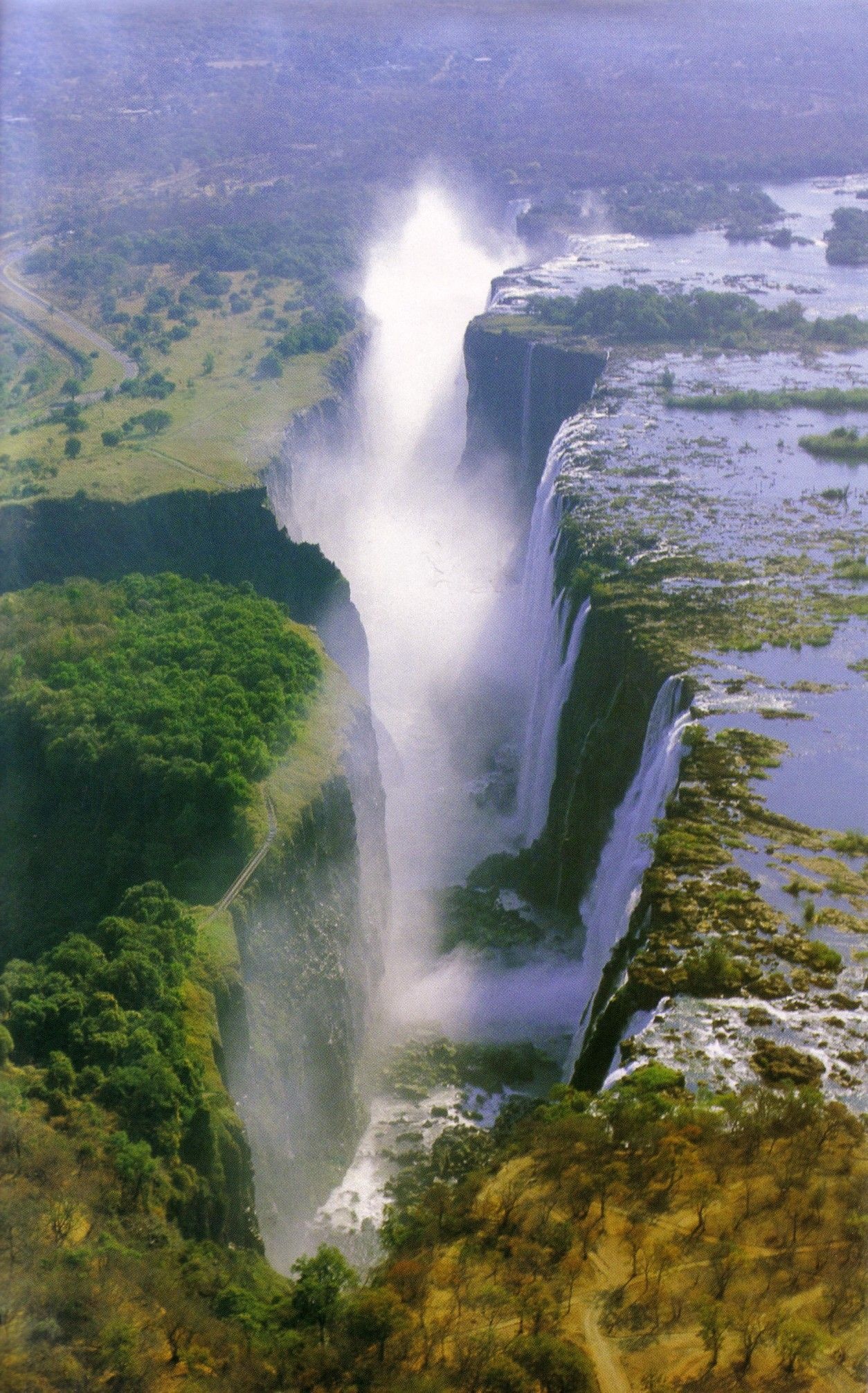 Devil's Pool, Zambia waterfalls, Victoria Falls, Beautiful waterfalls, 1260x2020 HD Phone