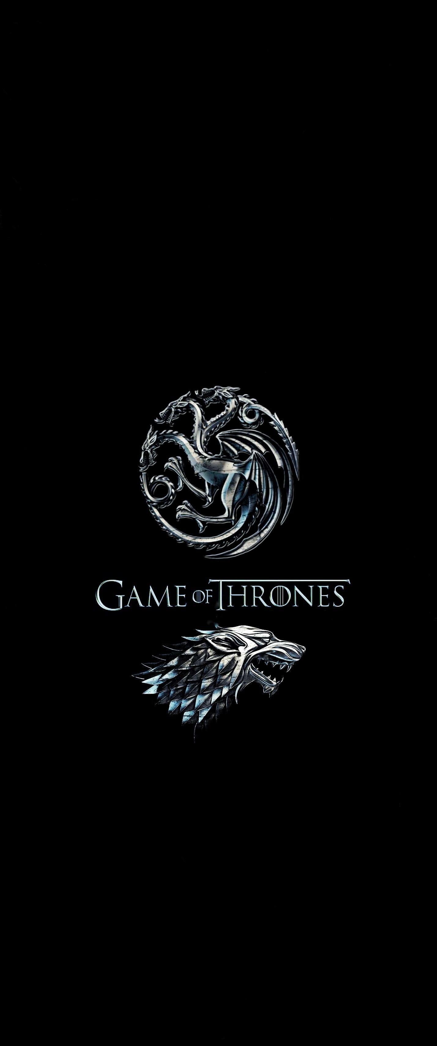 Game of Thrones: House Targaryen and House Stark, HBO series. 1430x3430 HD Background.