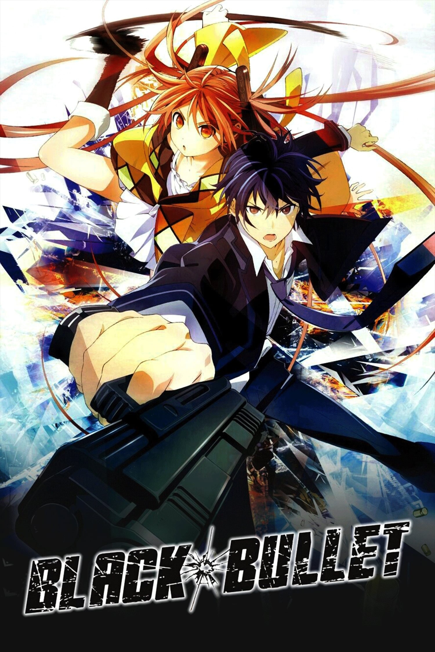 Black Bullet (Anime): TV Series 2014, Two Civil Security workers, Mission to protect the Tokyo Area from destruction. 1500x2250 HD Wallpaper.