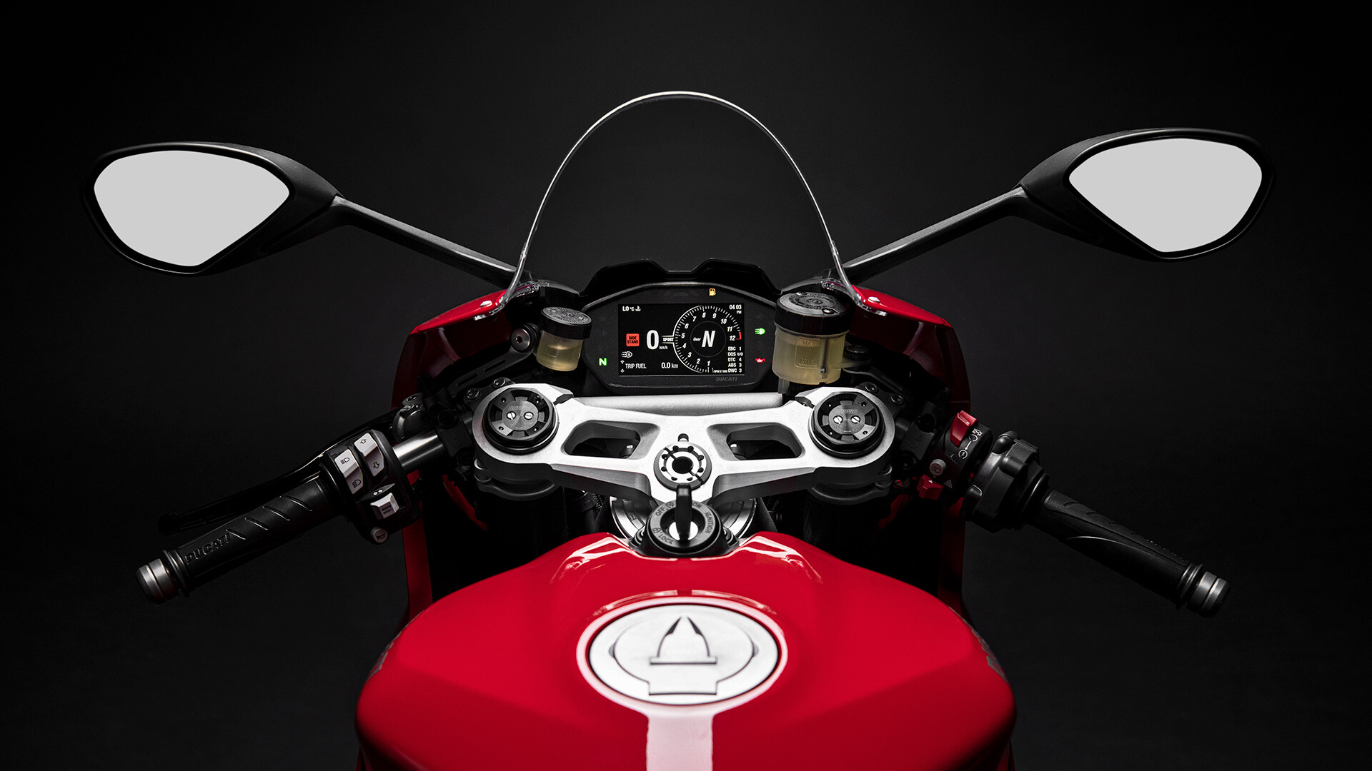 Ducati Panigale V2: A sportsbike produced by an Italian manufacturer. 1920x1080 Full HD Background.