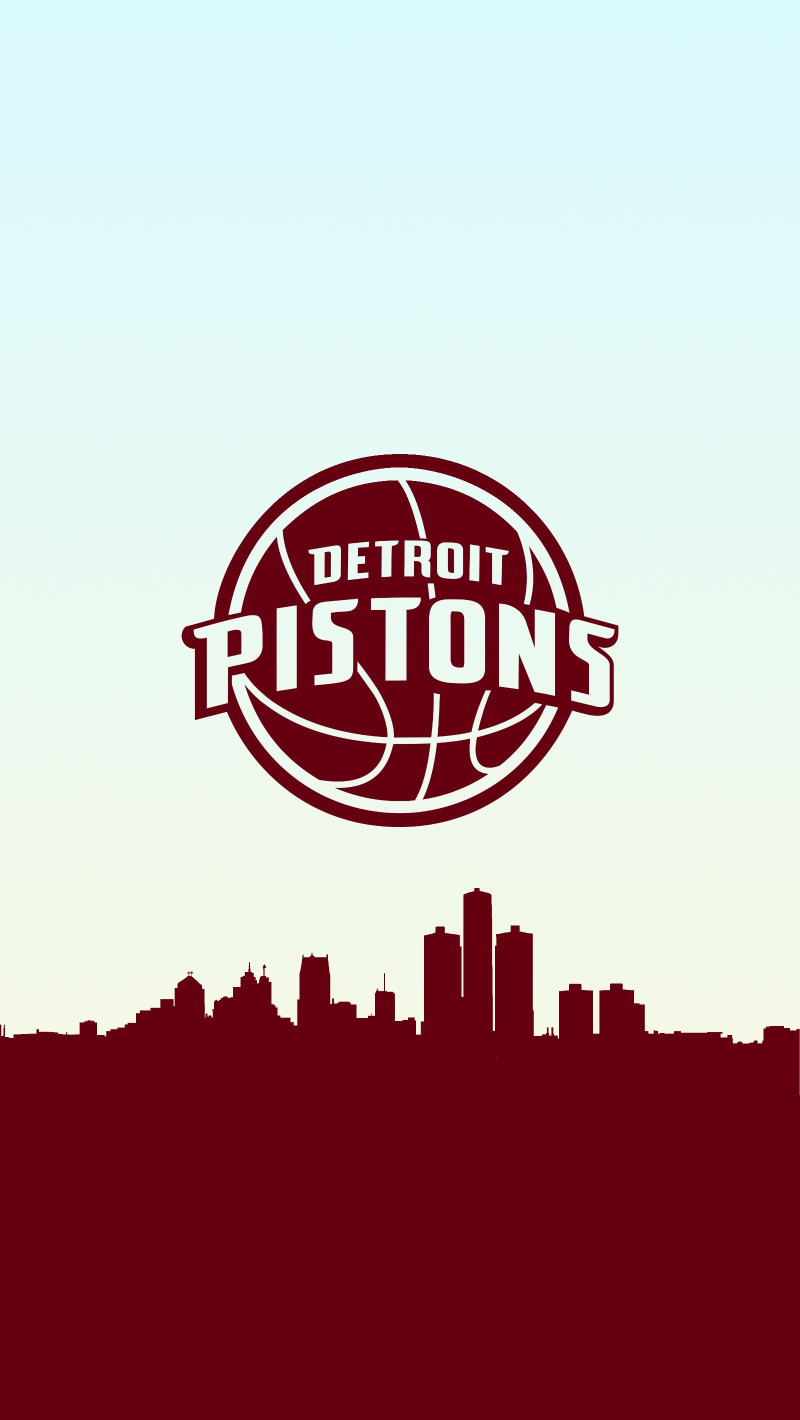 Pistons basketball background, NBA teams, 1600x2840 HD Phone