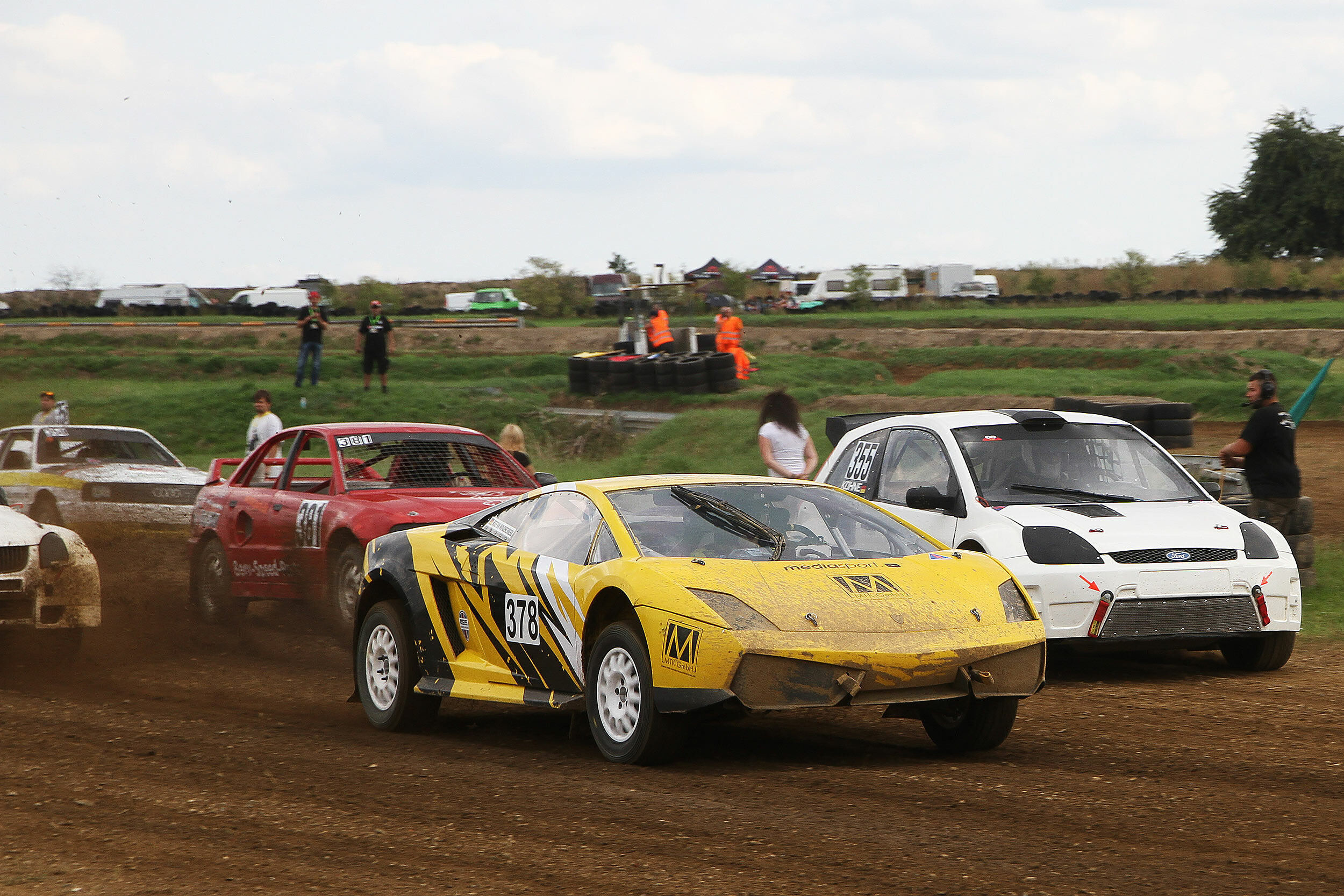 Autocross: Highly modified cars compete at the rally event, Purpose-built high performance vehicles, Ford. 2500x1670 HD Background.
