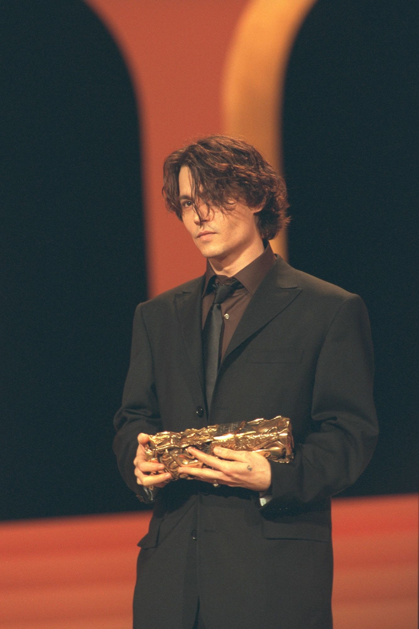 Cesar Awards, Johnny Depp's win, Vintage throwback, 90s heartthrob, 1340x2000 HD Phone