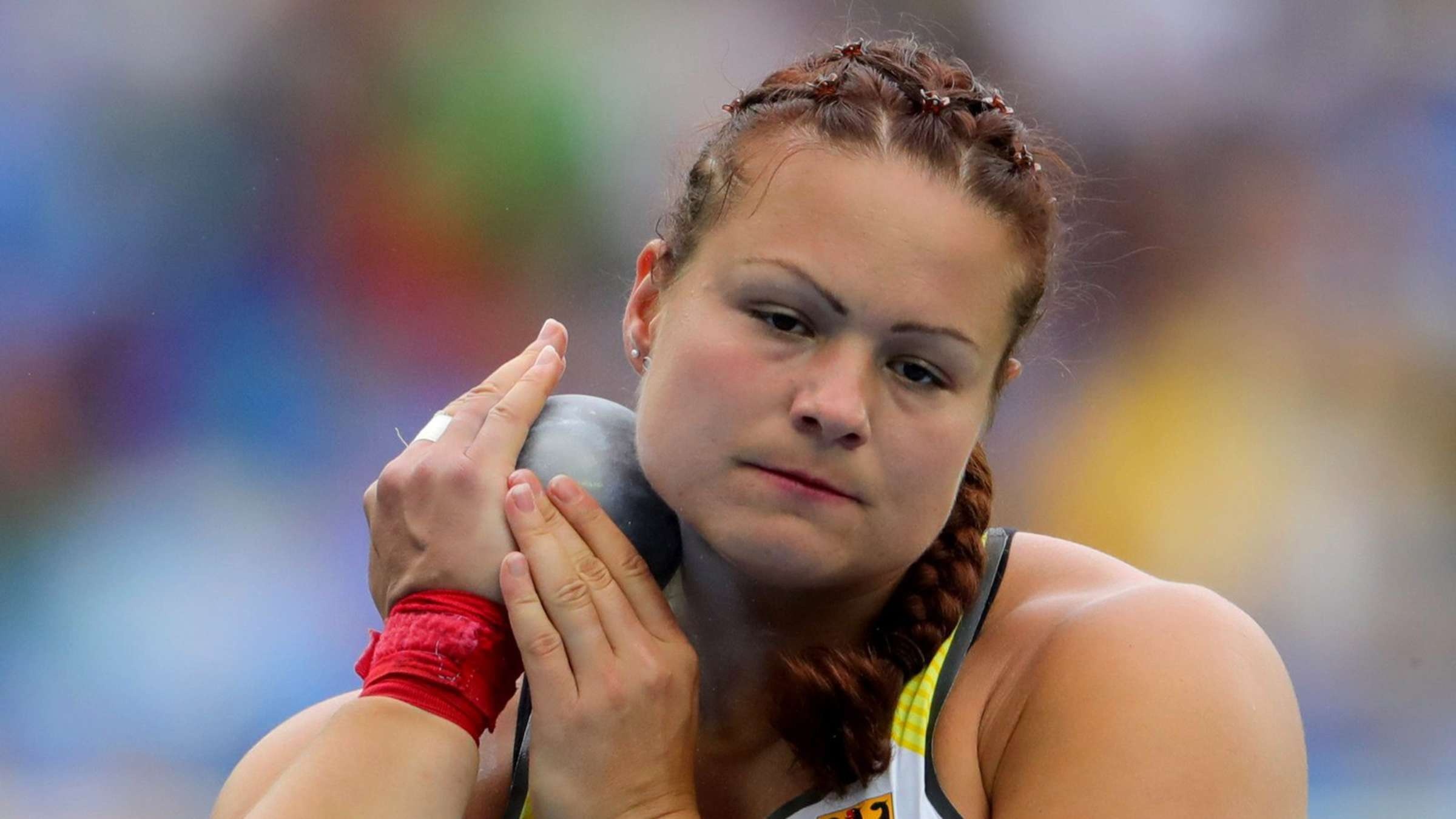 Christina Schwanitz, Rio Olympics 2016, Kugelsto finale, Rio de Janeiro, 2400x1350 HD Desktop