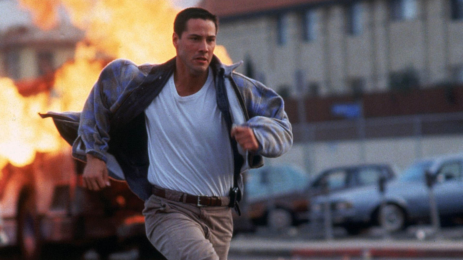 Speed (Movie 1994): A Jan de Bont feature film directorial debut, Keanu Reeves, An American action thriller film. 1920x1080 Full HD Wallpaper.