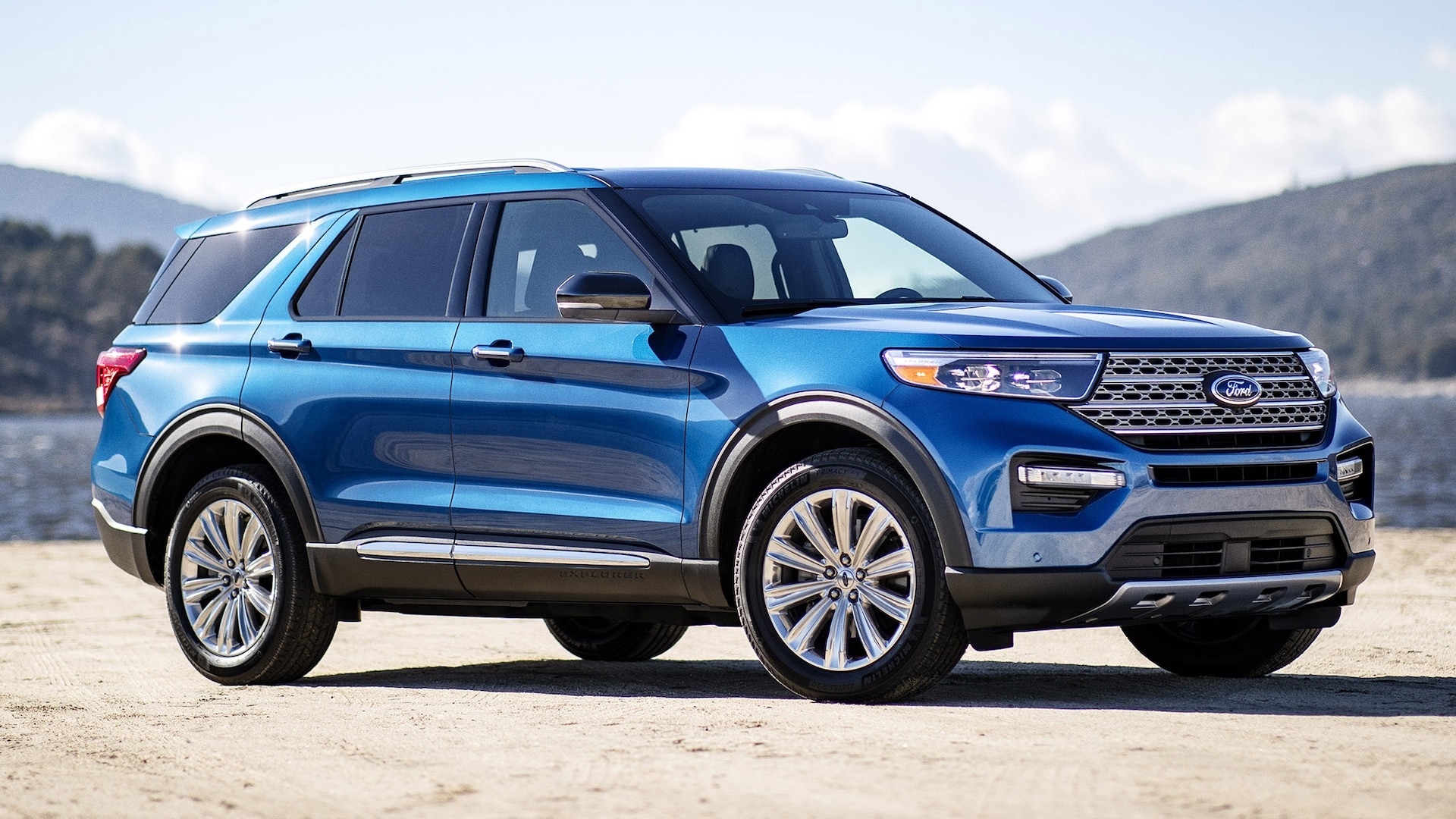 Ford Explorer, Hybrid efficiency, Advanced safety features, Cutting-edge technology, 1920x1080 Full HD Desktop
