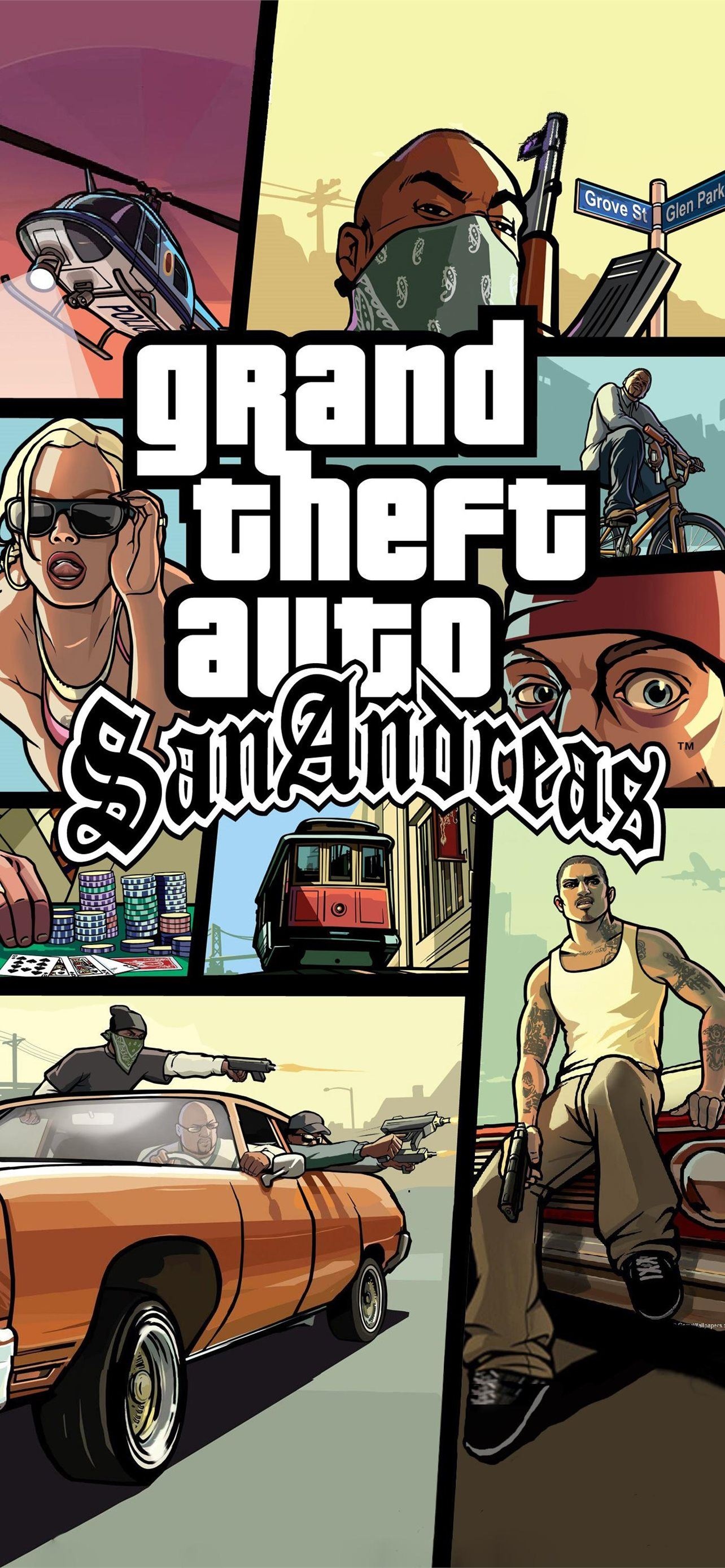 GTA: San Andreas, Grand Theft Auto Wallpaper, 1290x2780 HD Handy