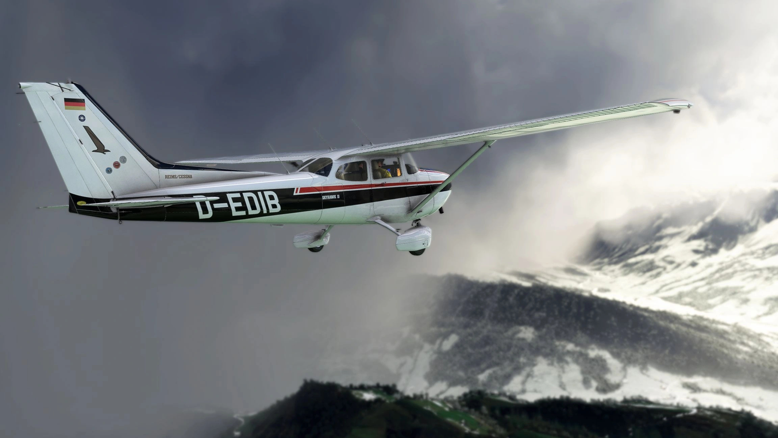 Reims-Cessna, Adventure in the skies, Aerial travel, Airplane exploration, 2560x1440 HD Desktop