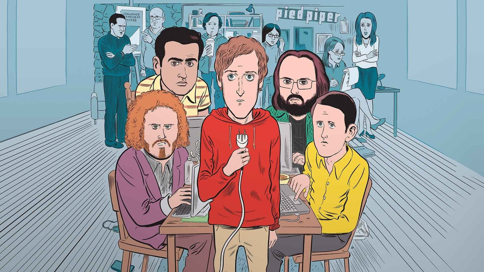 Silicon Valley, Tech industry satire, Brilliant writing, Eccentric characters, 1920x1080 Full HD Desktop