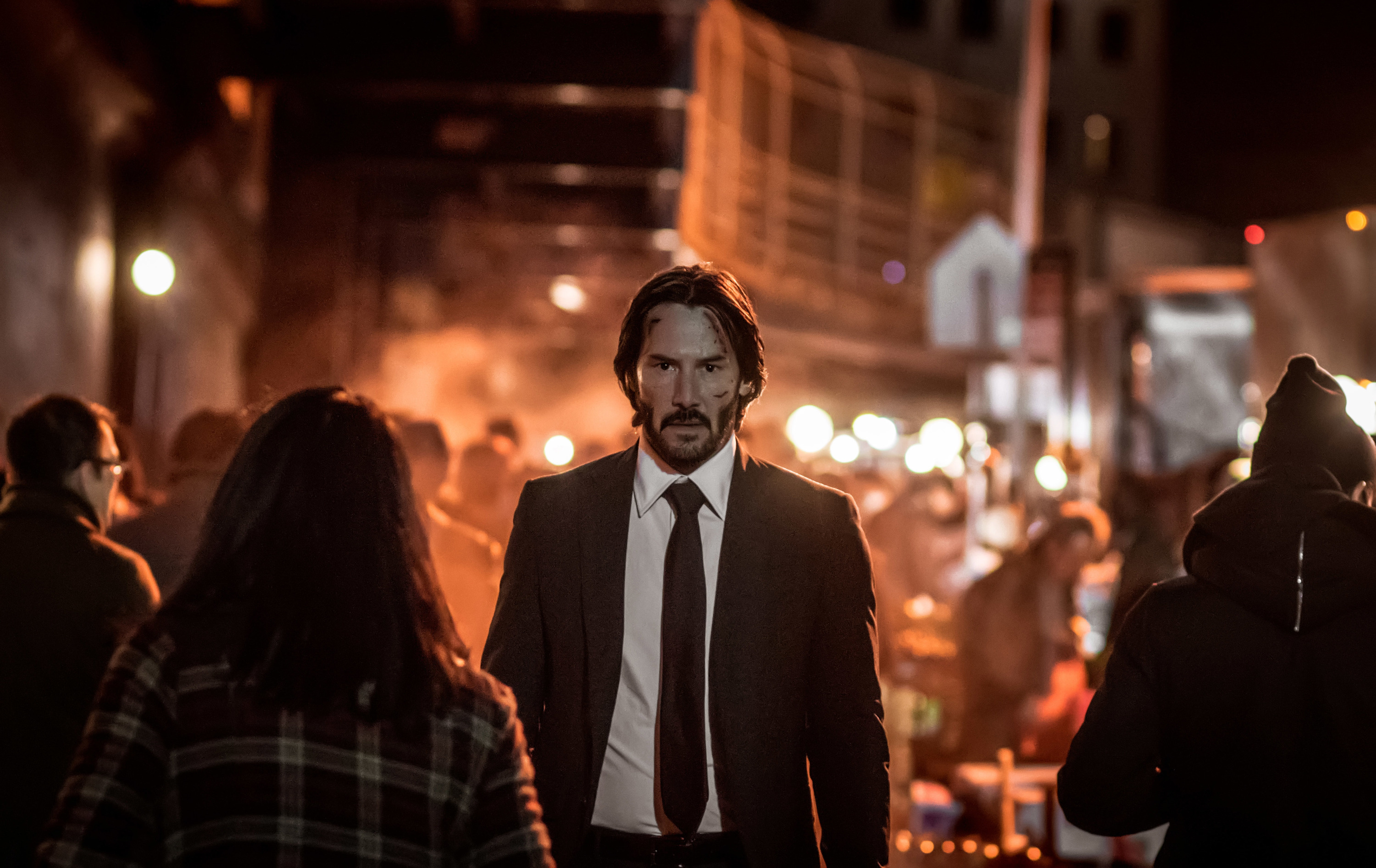 John Wick: Chapter 2, Action-packed sequel, Thrilling chase scenes, Epic fight sequences, 3000x1900 HD Desktop
