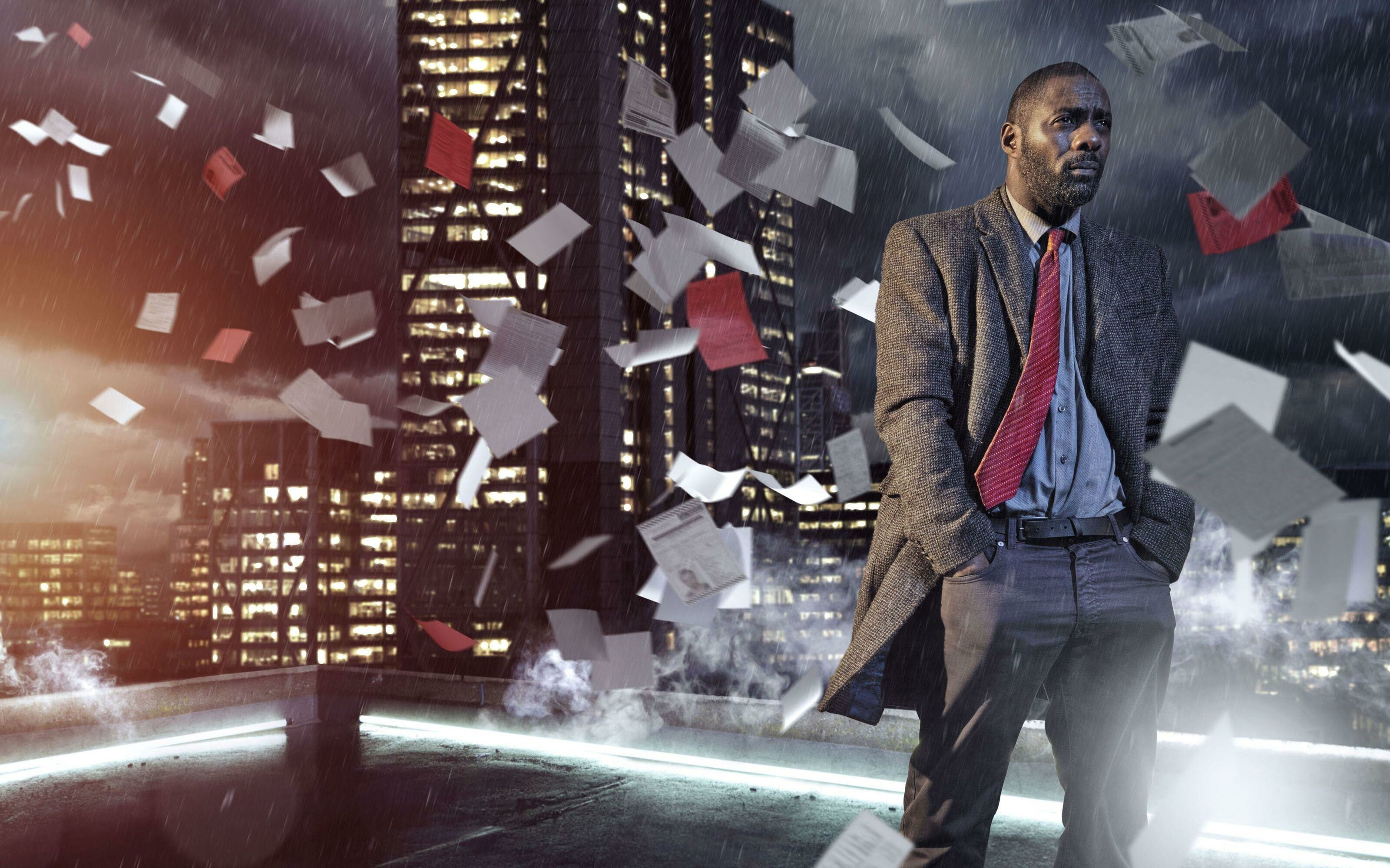 Luther (TV series): Television show starring Idris Elba and Ruth Wilson. 3200x2000 HD Background.