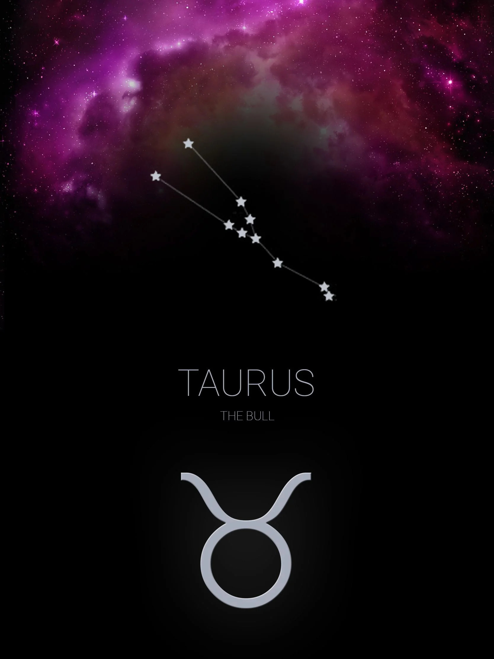 Taurus zodiac wallpapers, Top backgrounds, Bull sign art, Earth element, 1670x2230 HD Handy