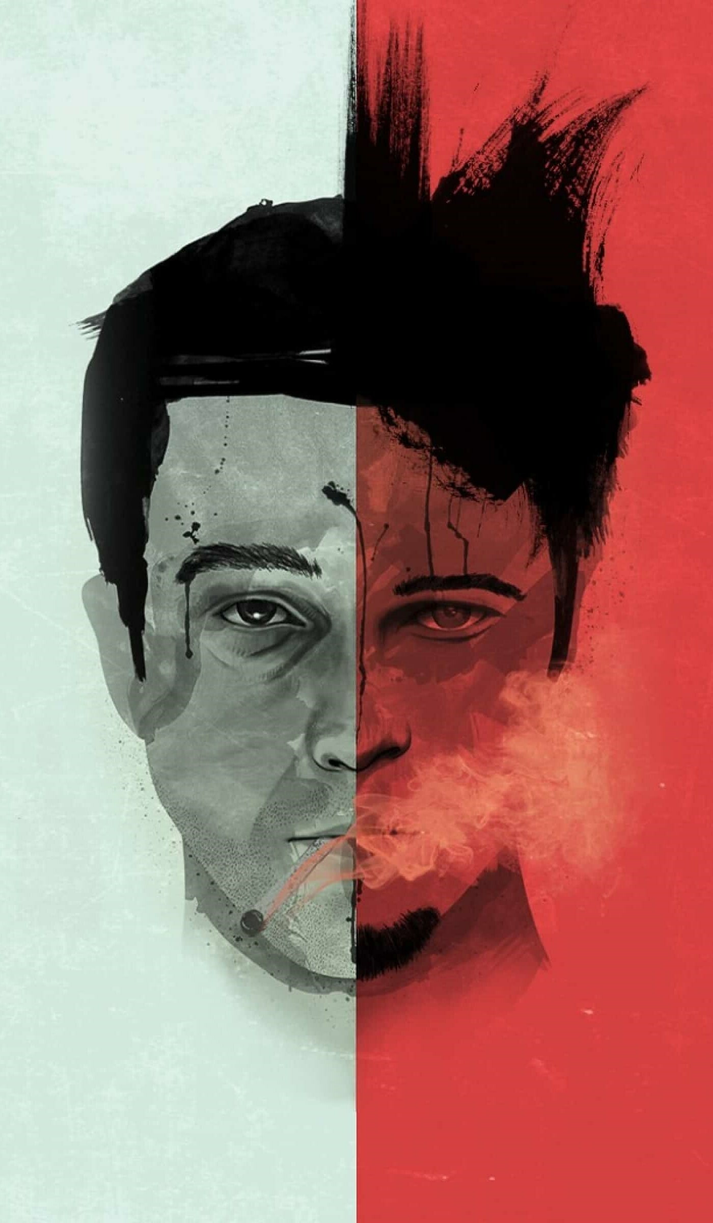 Fight Club: The film is based on the 1996 novel of the same name by Chuck Palahniuk. 1400x2400 HD Background.