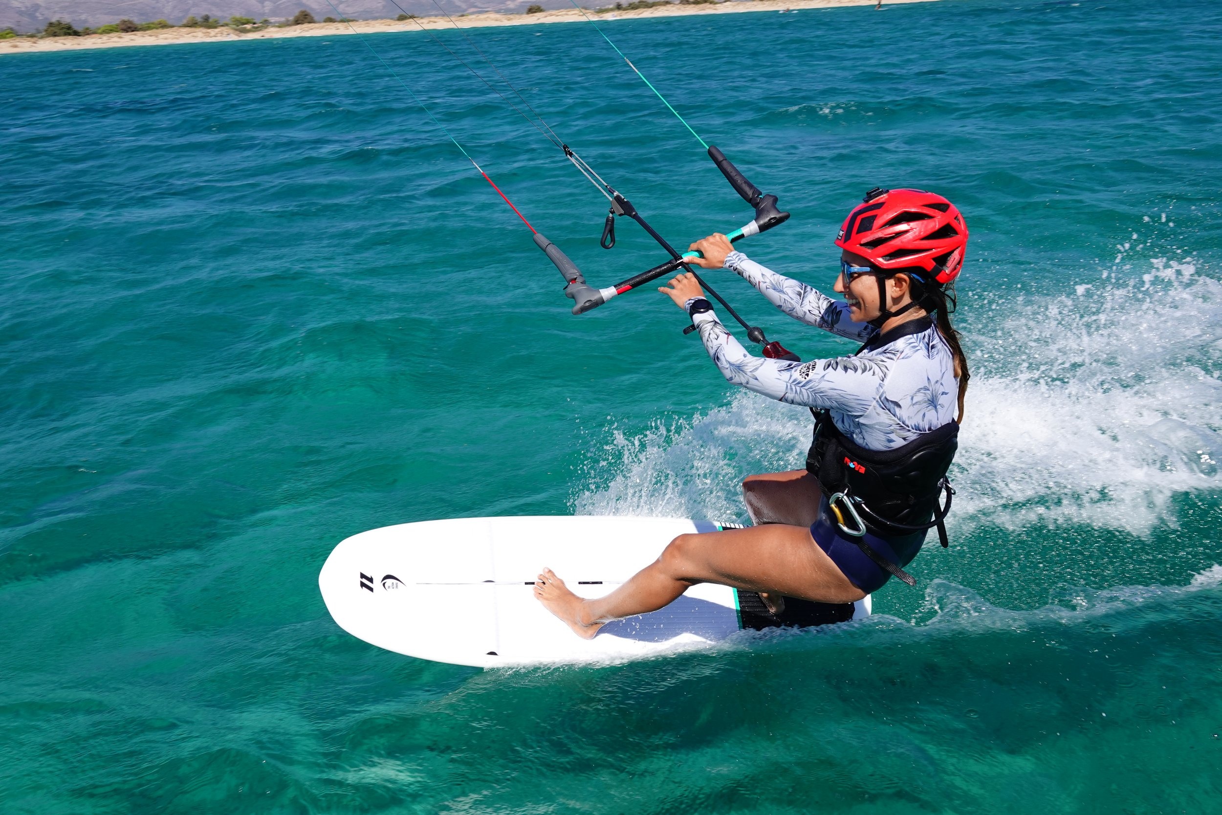 Kiteboarding: The action cruise, Kite from a sailing catamaran, Kite downwinds, Open sea passages. 2500x1670 HD Wallpaper.