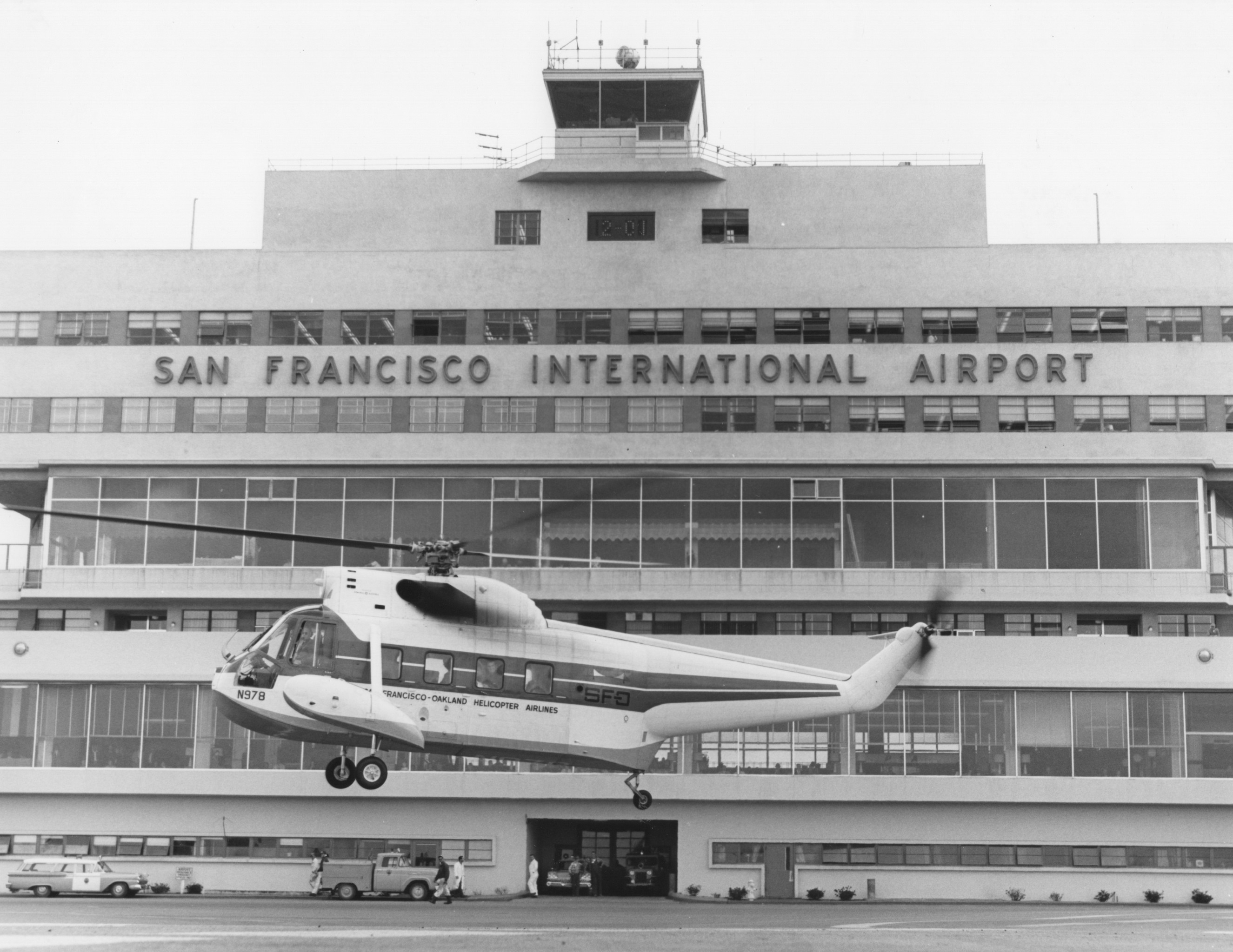 San Francisco International Airport, Sikorsky S-62s, Main terminal, Vertical flight, 2660x2050 HD Desktop