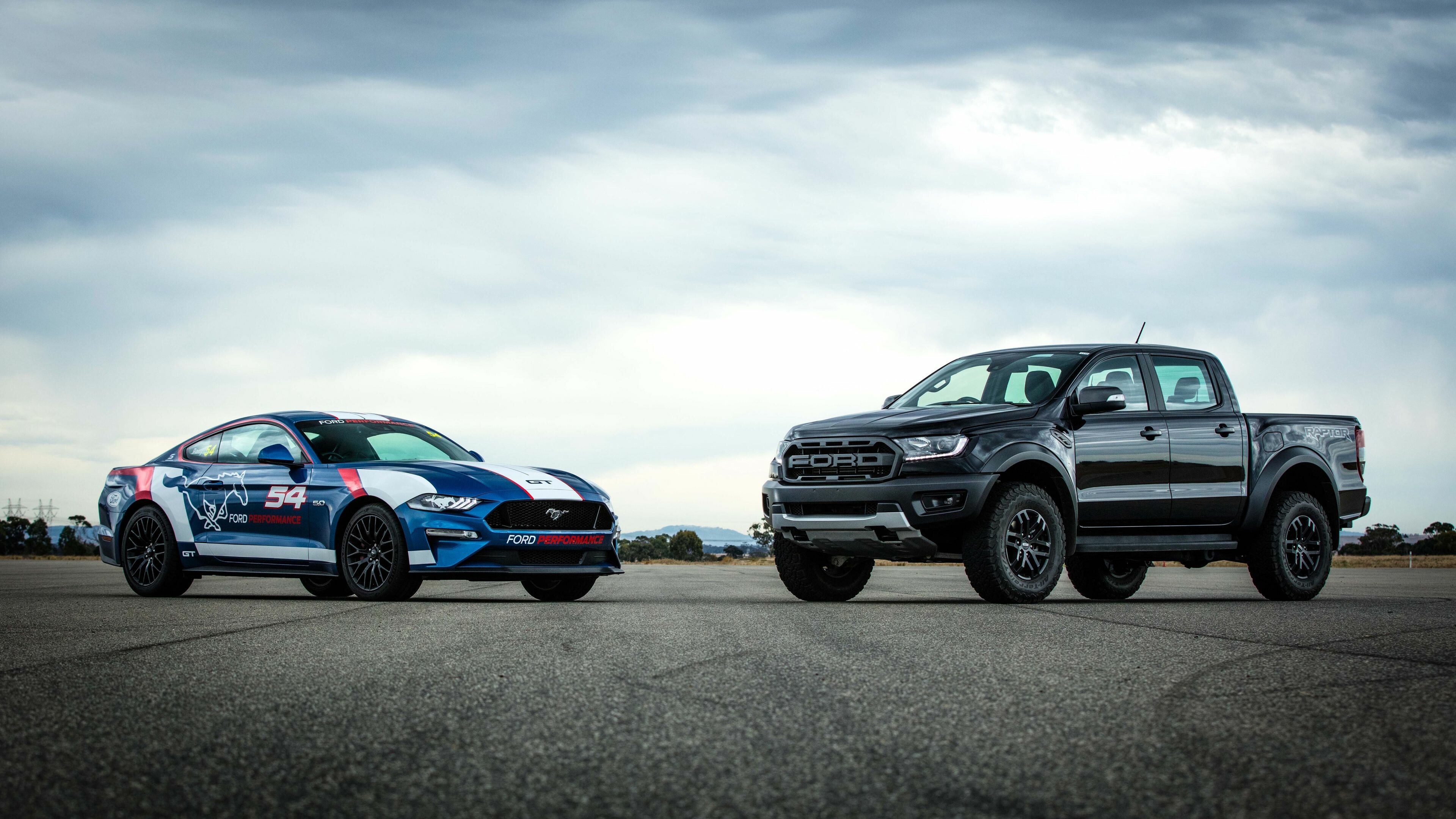 Ford: An automobile company, Ranger, Mustang. 3840x2160 4K Wallpaper.