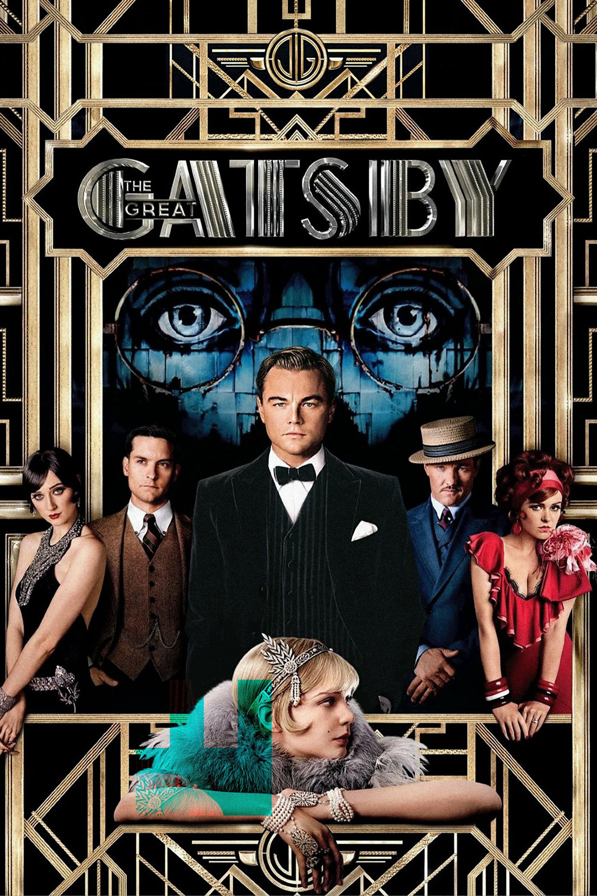The Great Gatsby: The film follows the life and times of millionaire Jay Gatsby and his neighbor Nick Carraway, Movie poster. 2000x3000 HD Background.