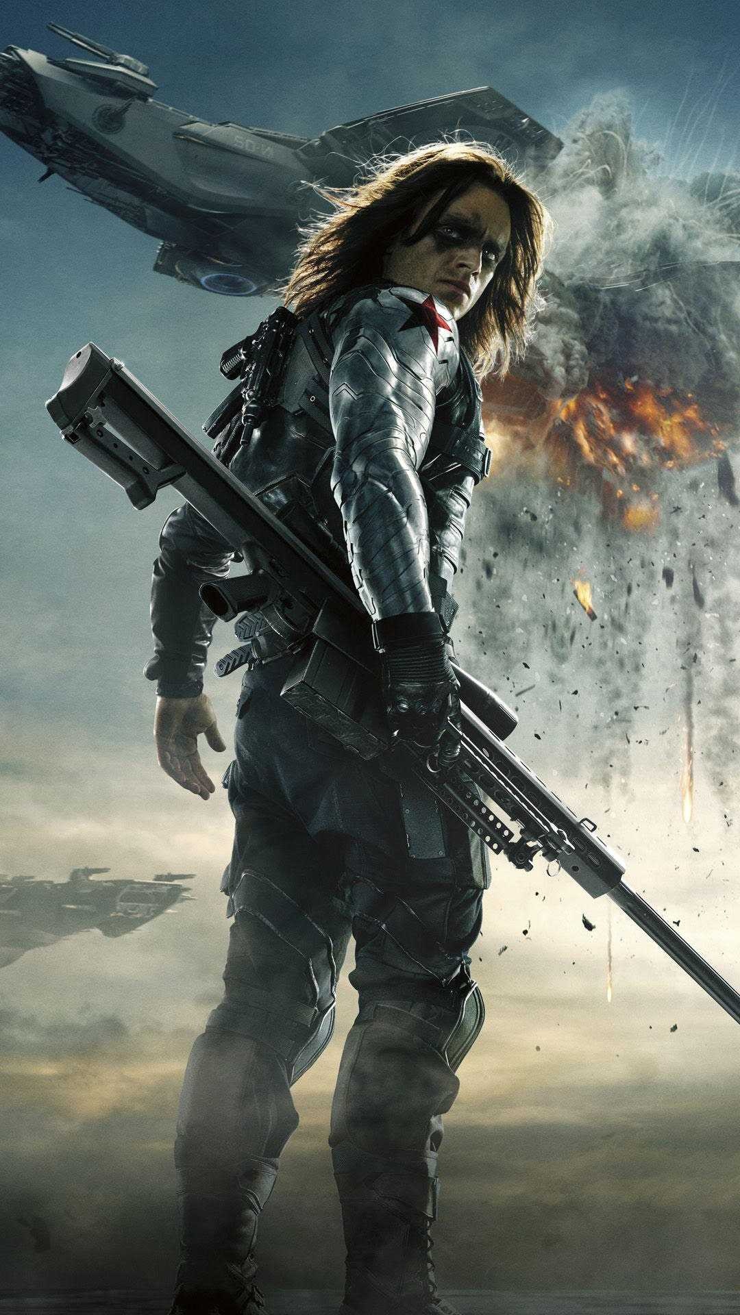 Winter Soldier, Bucky Barnes, Awesome, Free HD, 1080x1920 Full HD Handy