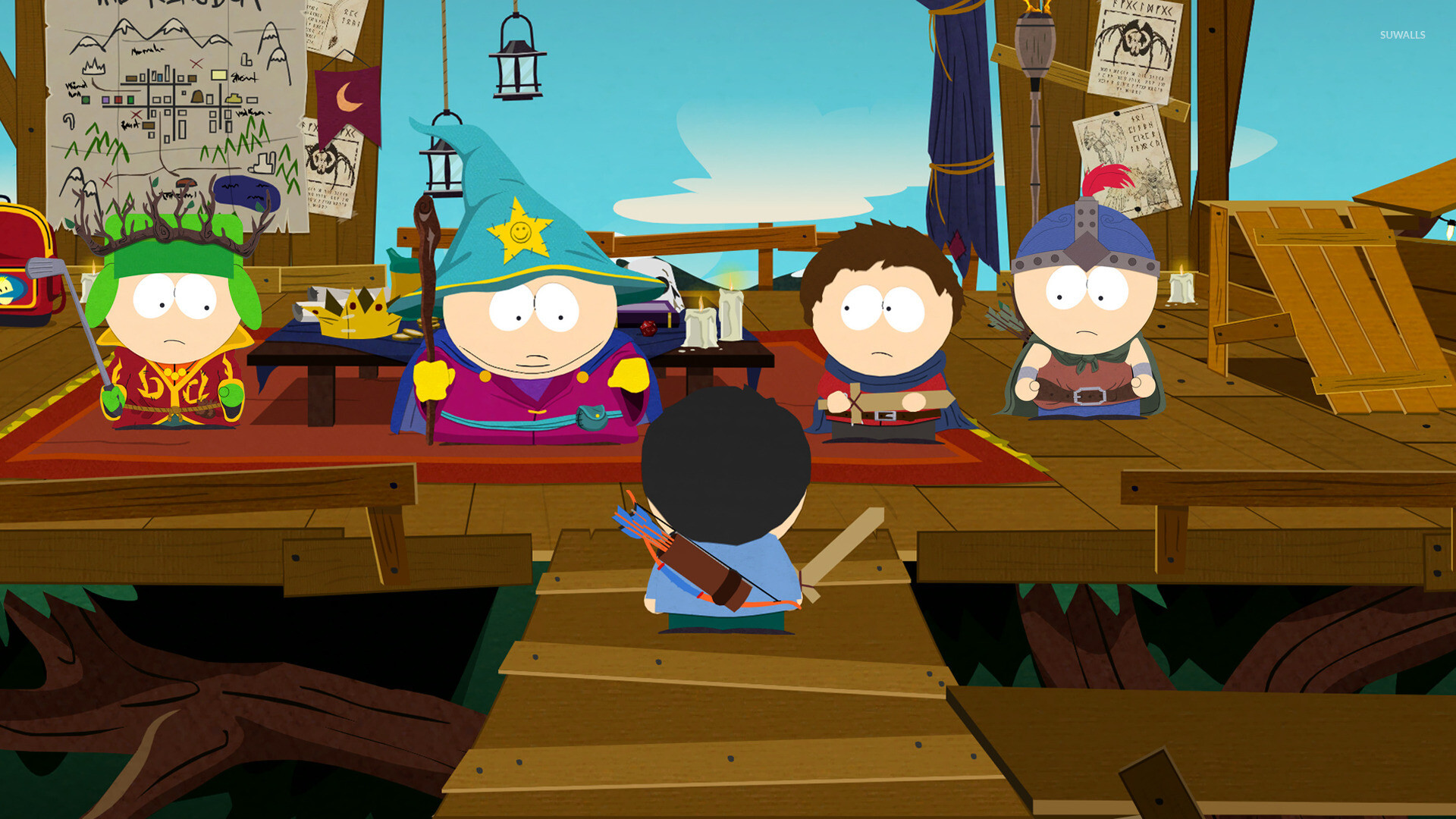 South Park: The Stick of Truth, A 2014 role-playing video game. 1920x1080 Full HD Background.