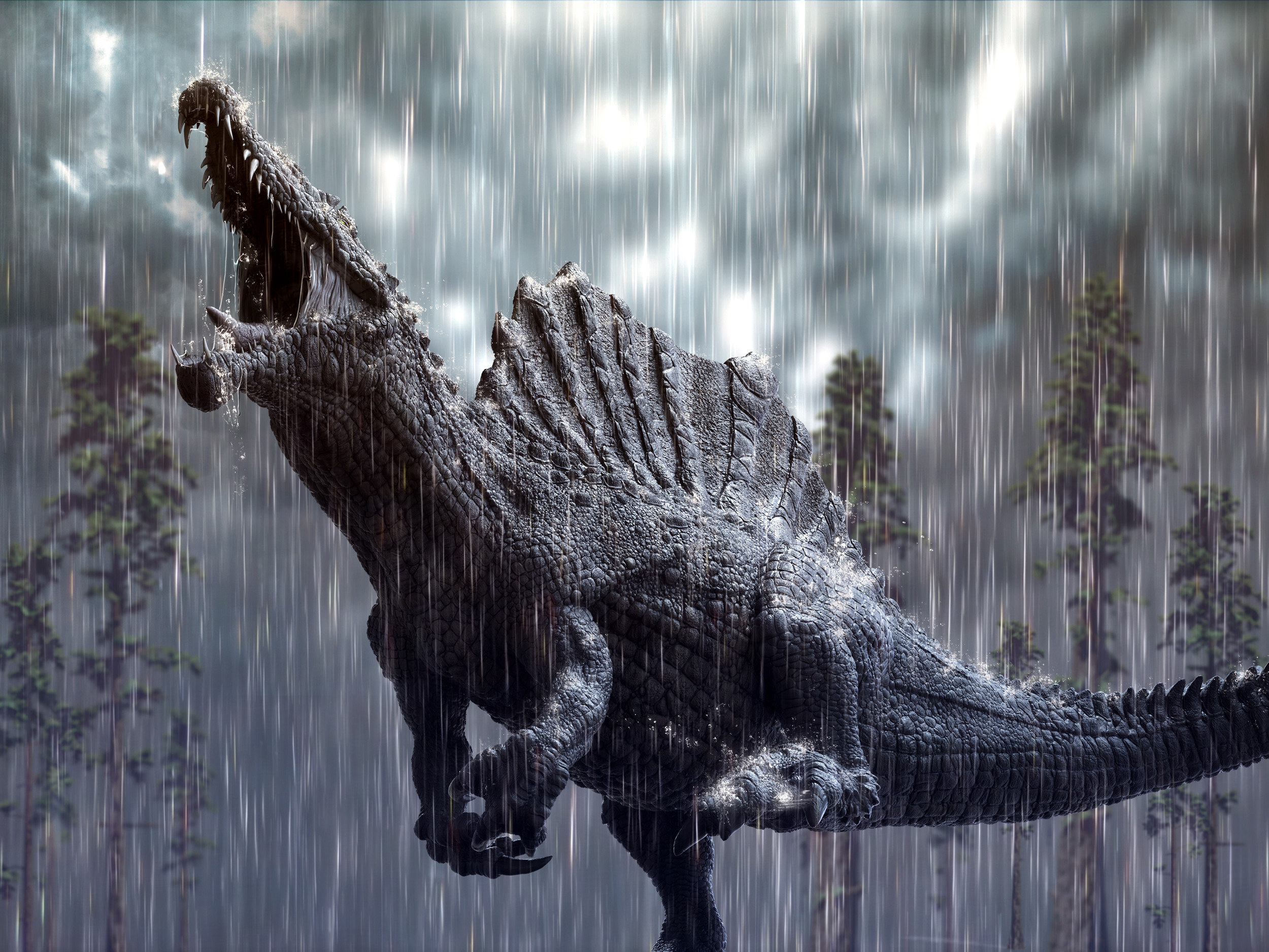Spinosaurus wallpaper, High-quality image, Striking artwork, Dino lover's delight, 2500x1880 HD Desktop