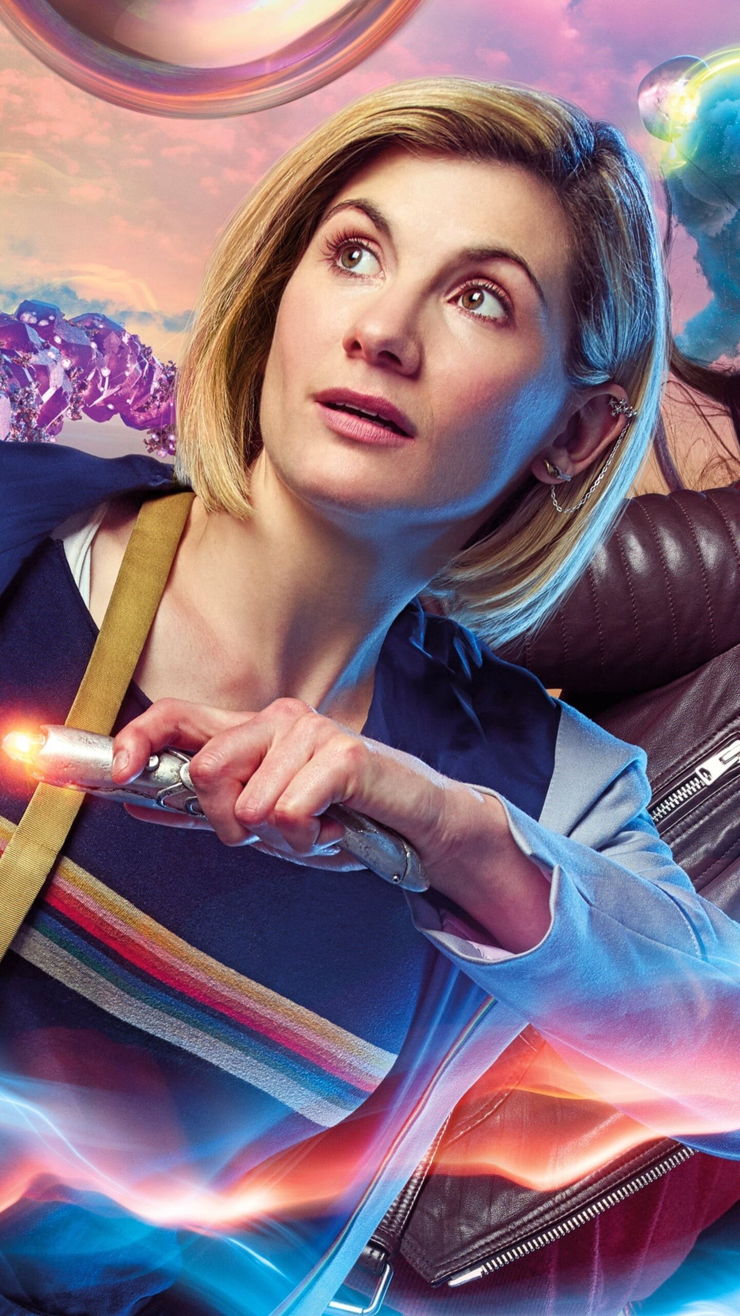 Doctor Who: Series 11, Jodie Whittaker as the Thirteenth Doctor. 1440x2560 HD Background.