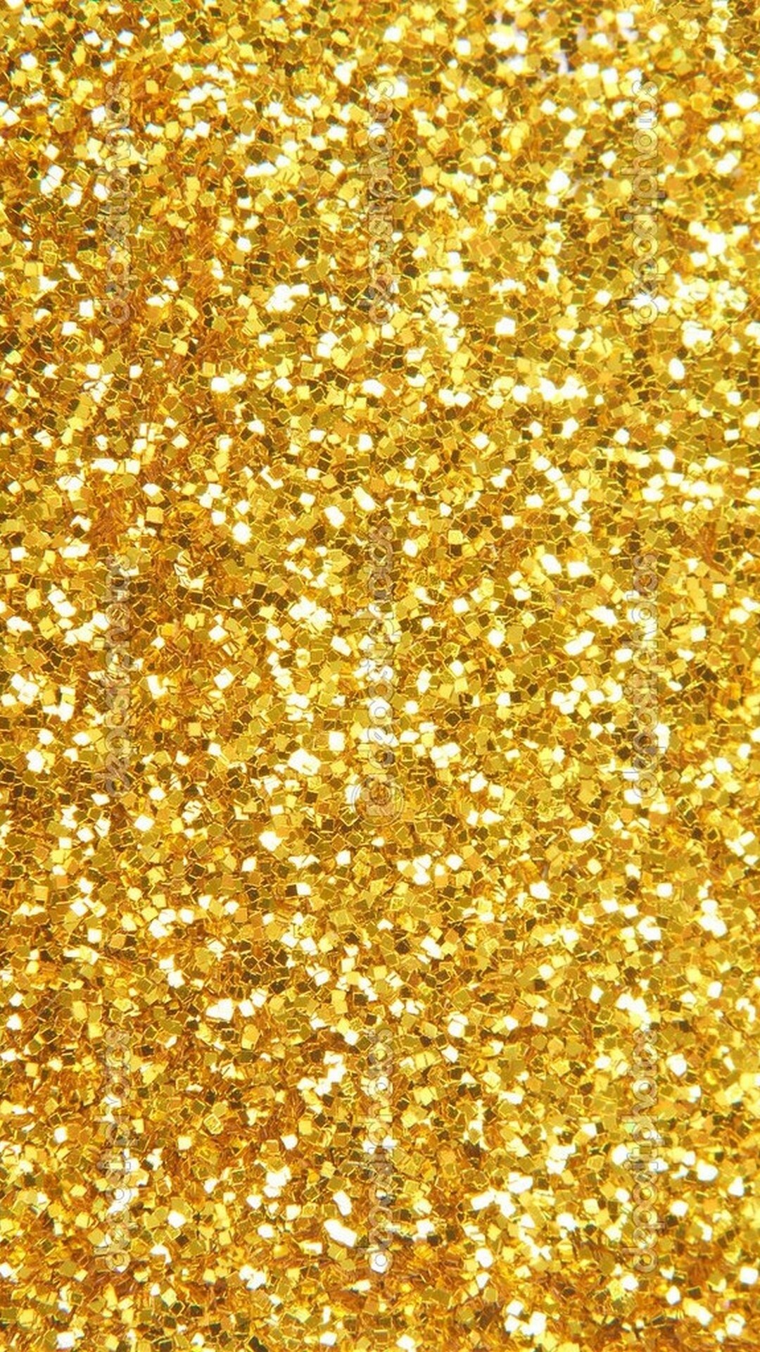 Gold Glitter: The glitter of a pure 24 karat precious metal, Soft and rare chemical element. 1080x1920 Full HD Background.