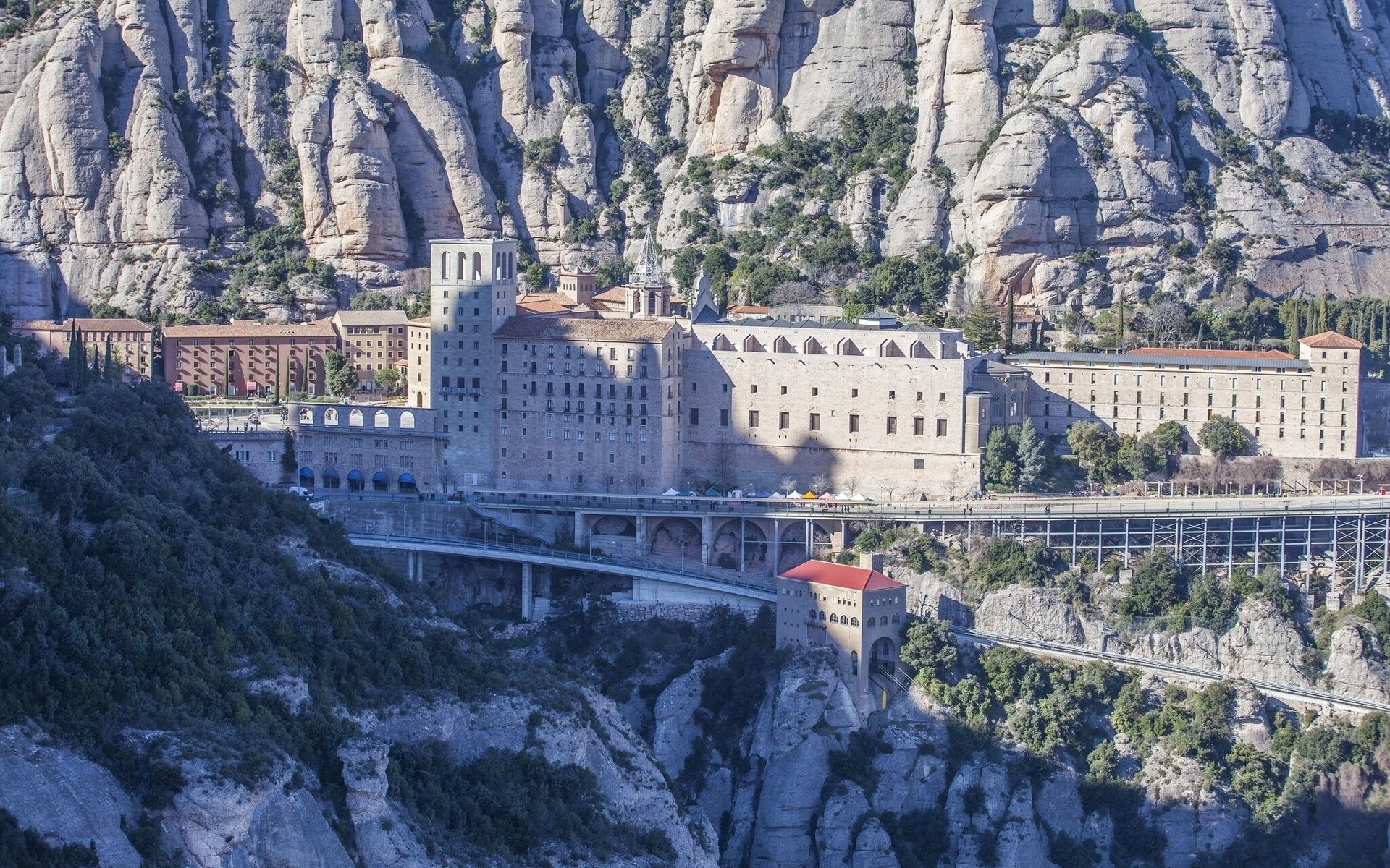 Montserrat, Santa Maria de Montserrat Abbey, HD Wallpapers, 1920x1200 HD Desktop