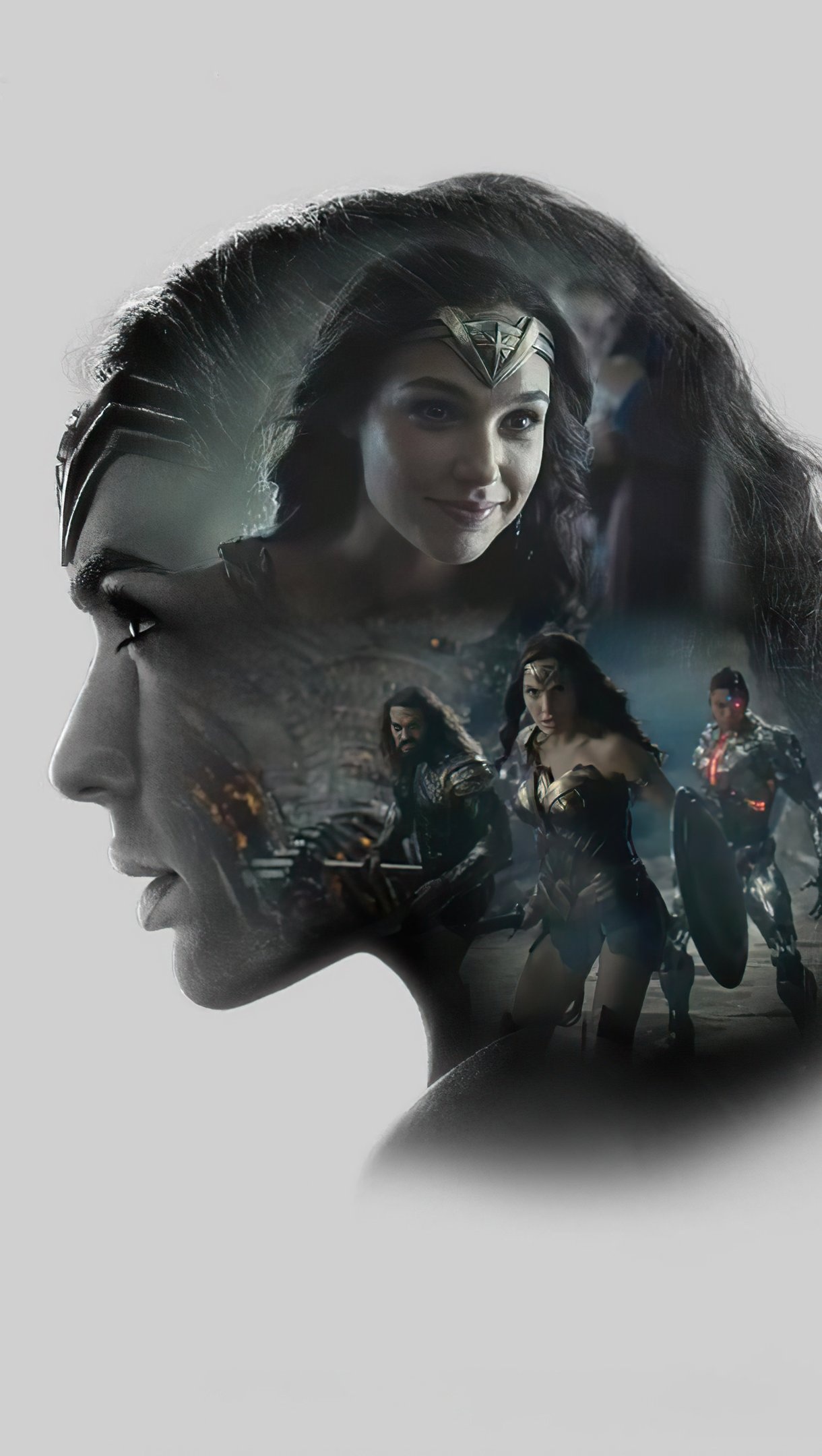 Zack Snyder's Justice League, Gal Gadot, Woman, Minimalist, 1220x2160 HD Phone