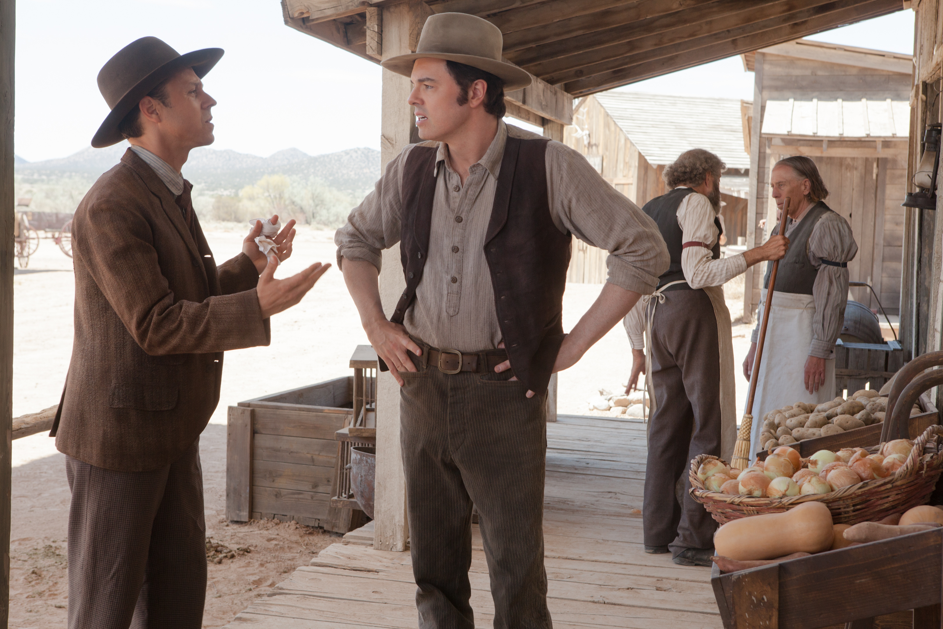 Giovanni Ribisi, Seth MacFarlane, Charlize Theron, A Million Ways to Die in the West, 3240x2160 HD Desktop