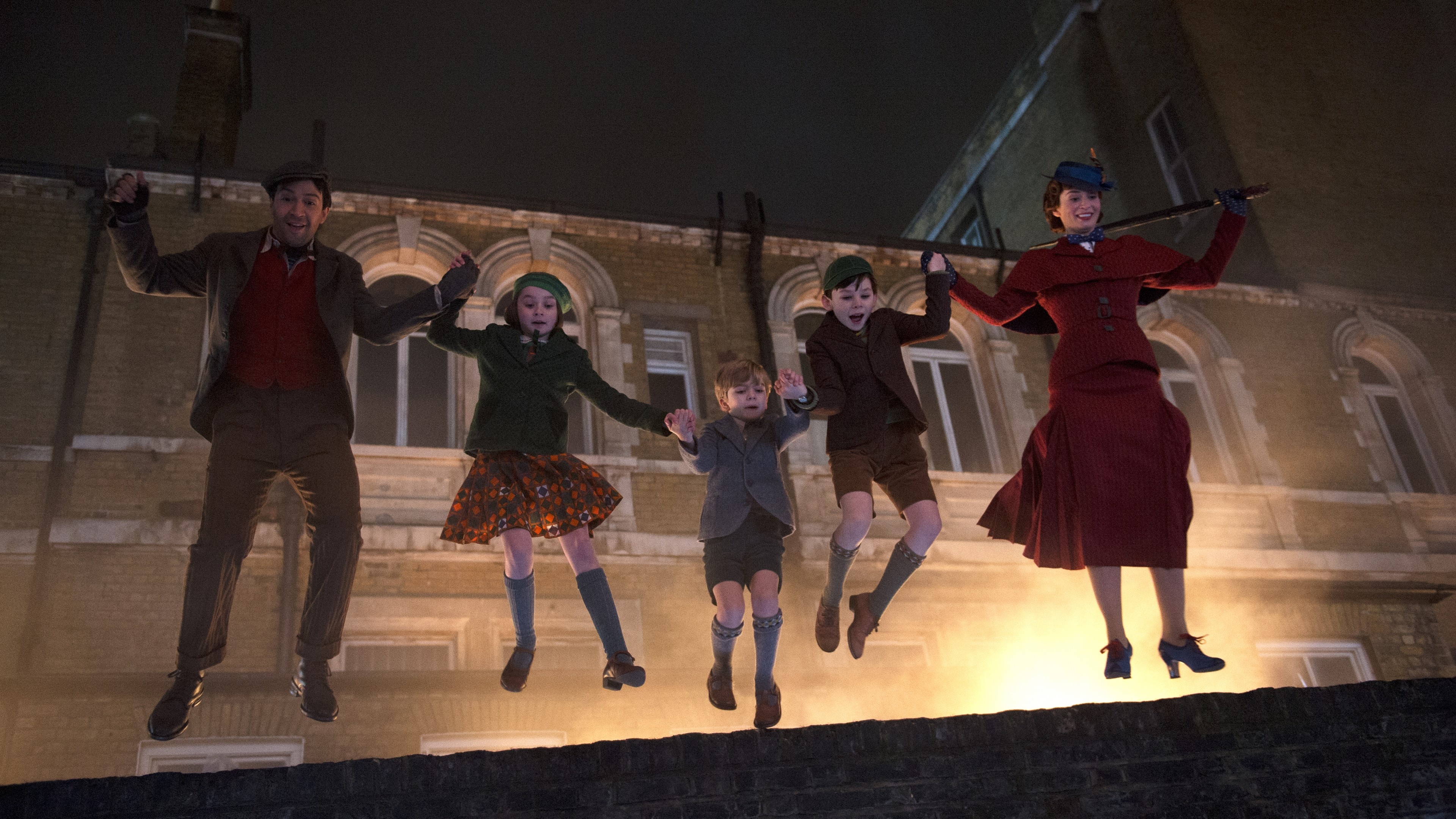 Mary Poppins Returns 2018, Emily Blunt, Lin Manuel Miranda, Ben Whishaw, 3840x2160 4K Desktop
