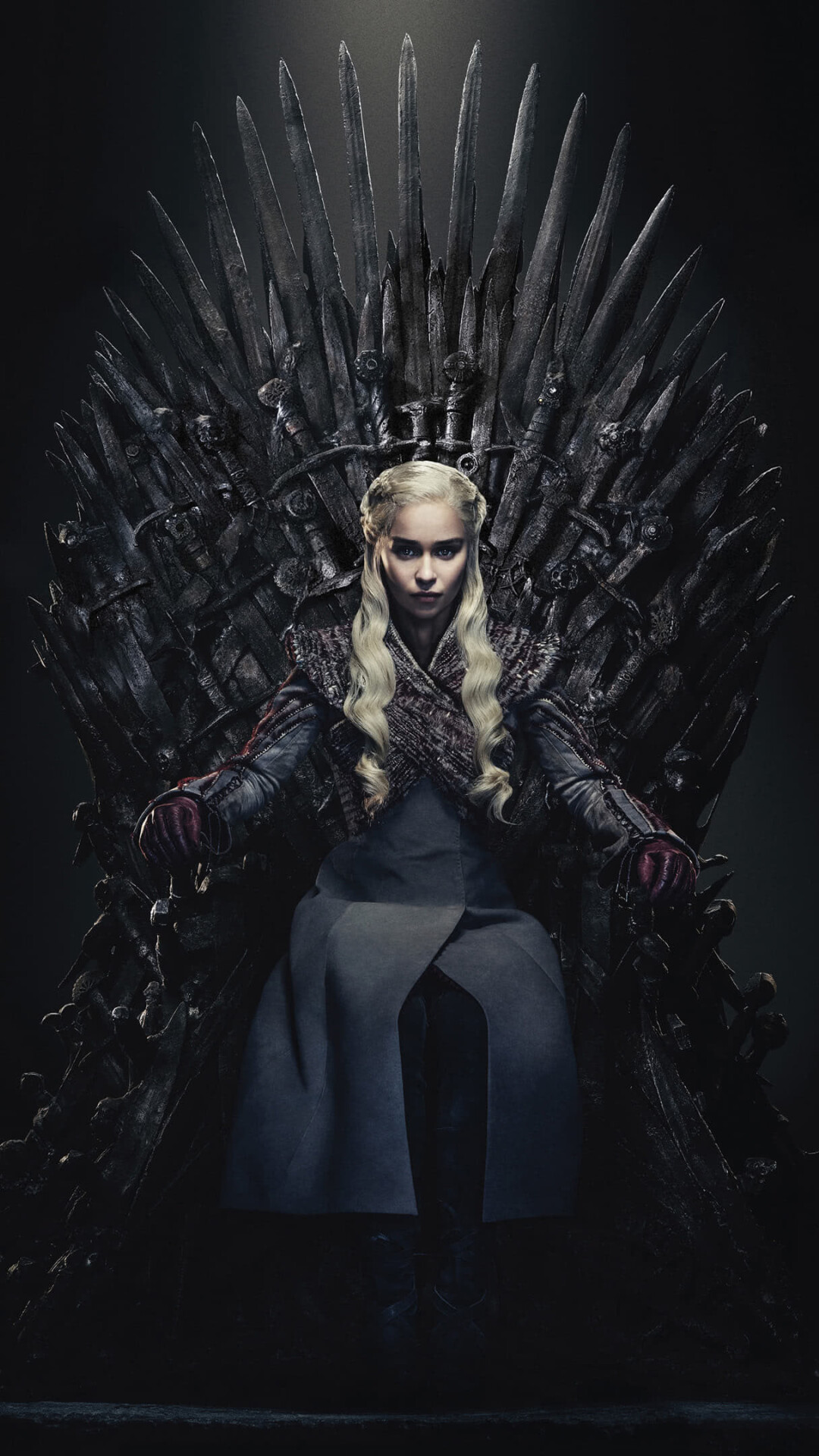 Game of Thrones: Iron Throne, Daenerys Targaryen, Khaleesi of the Great Grass Sea. 1080x1920 Full HD Wallpaper.