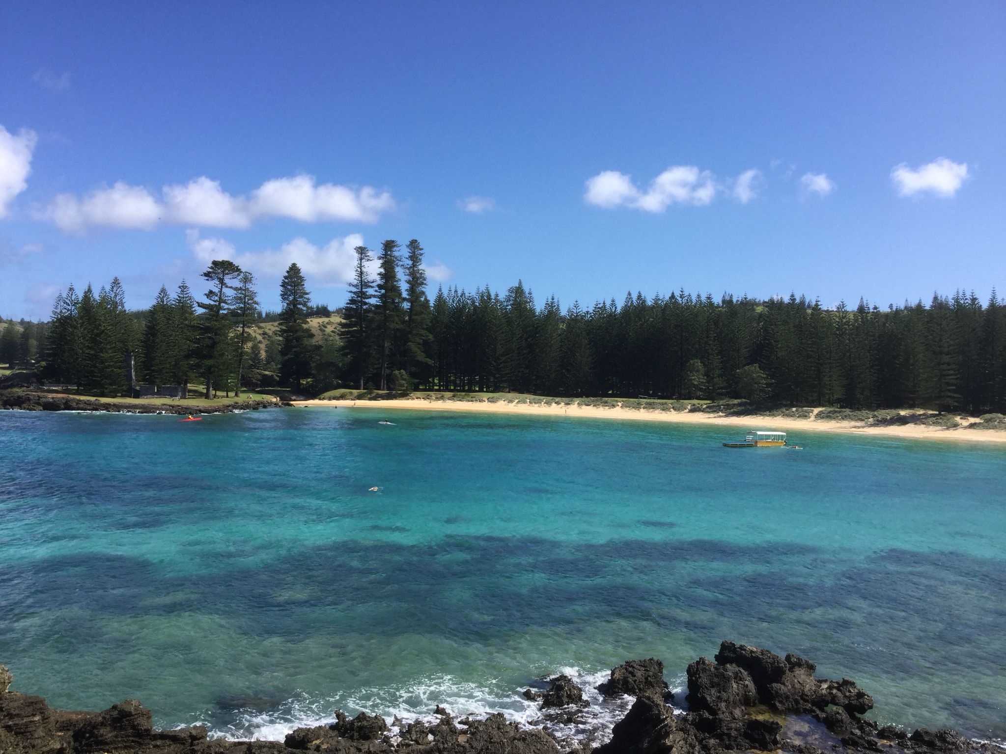 Norfolk Island, Swimming spot, Shark-free paradise, Relaxing holiday, 2050x1540 HD Desktop