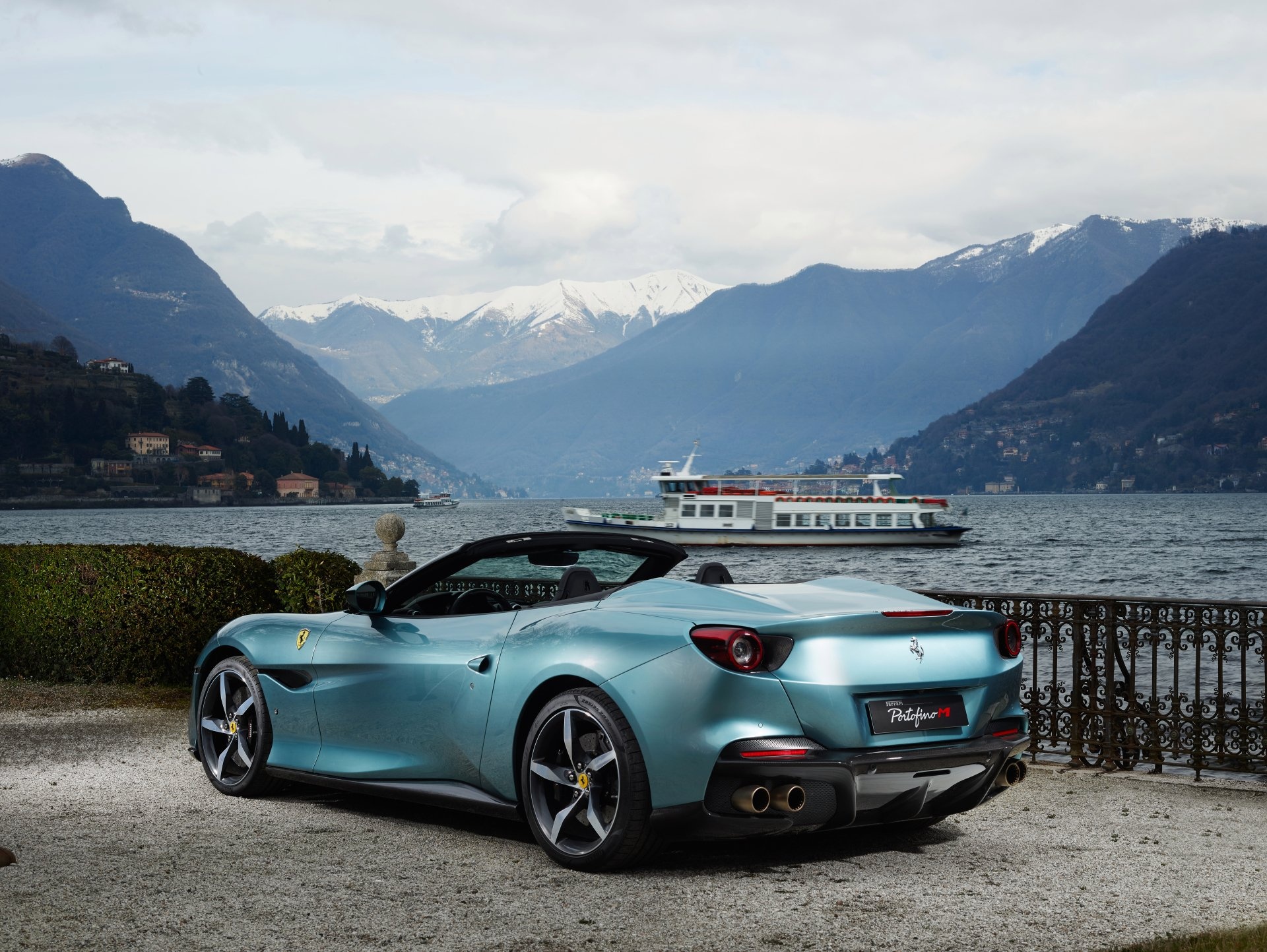 Ferrari Portofino M, Auto model, Blue exterior, Striking presence, 1920x1450 HD Desktop