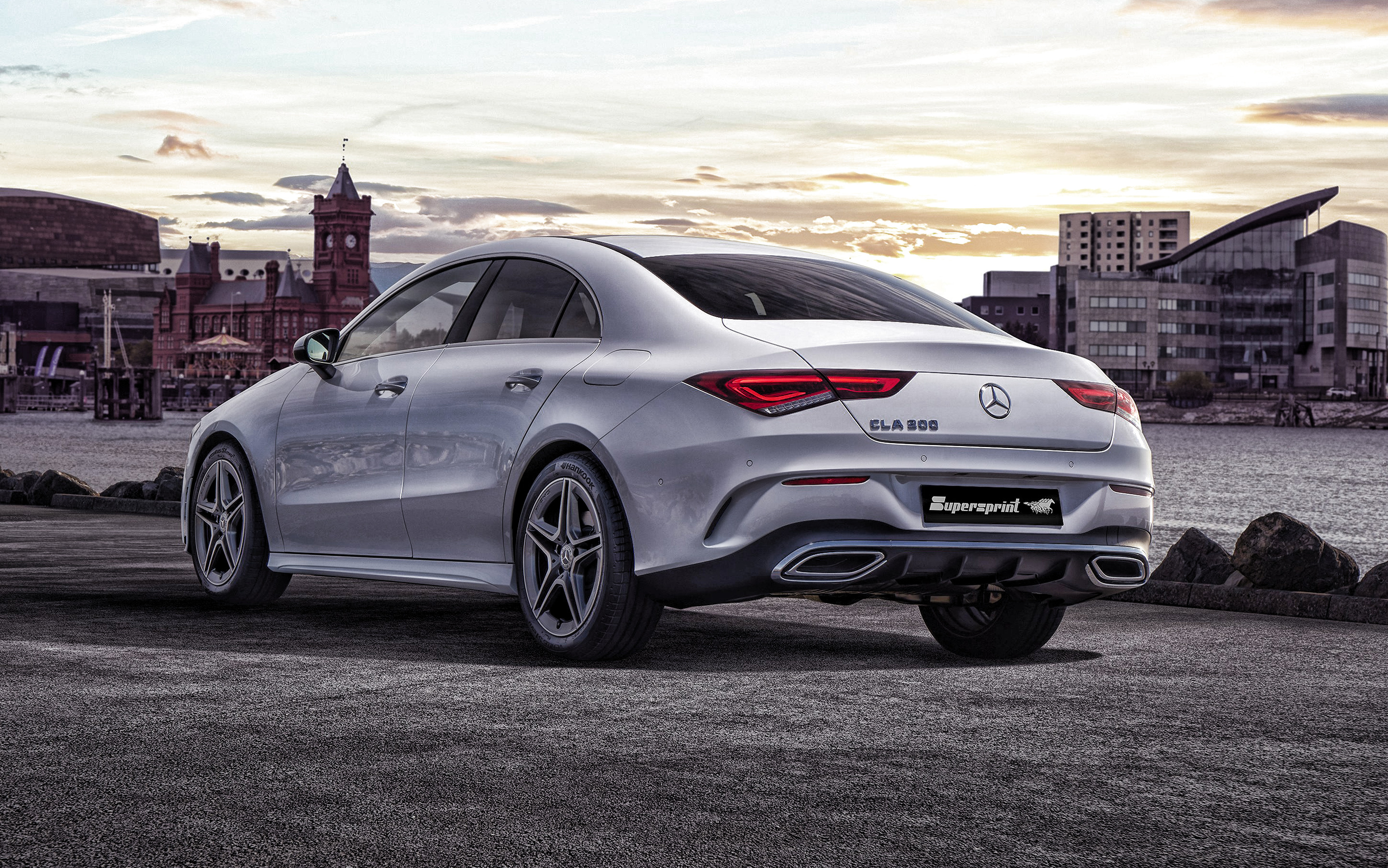 Mercedes-Benz CLA, New white sedans, German car excellence, High-quality pictures, 2880x1800 HD Desktop