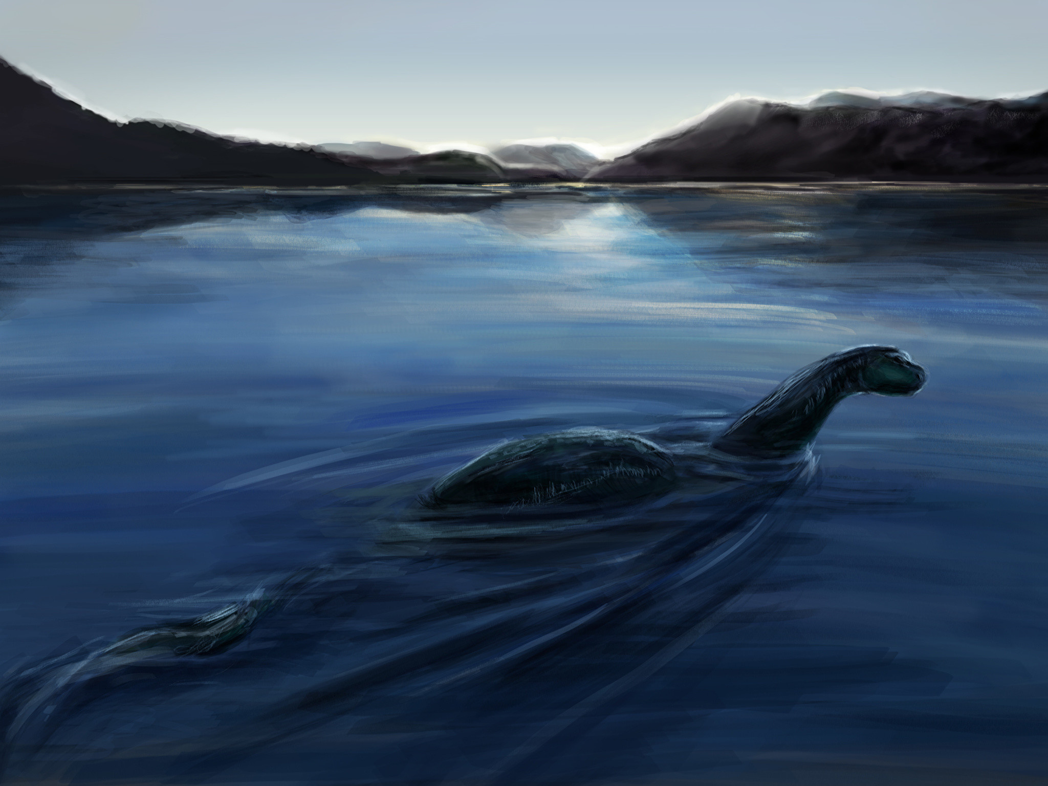 Loch Ness Monster, Wallpapers, Background pictures, Mysterious creature, 2050x1540 HD Desktop