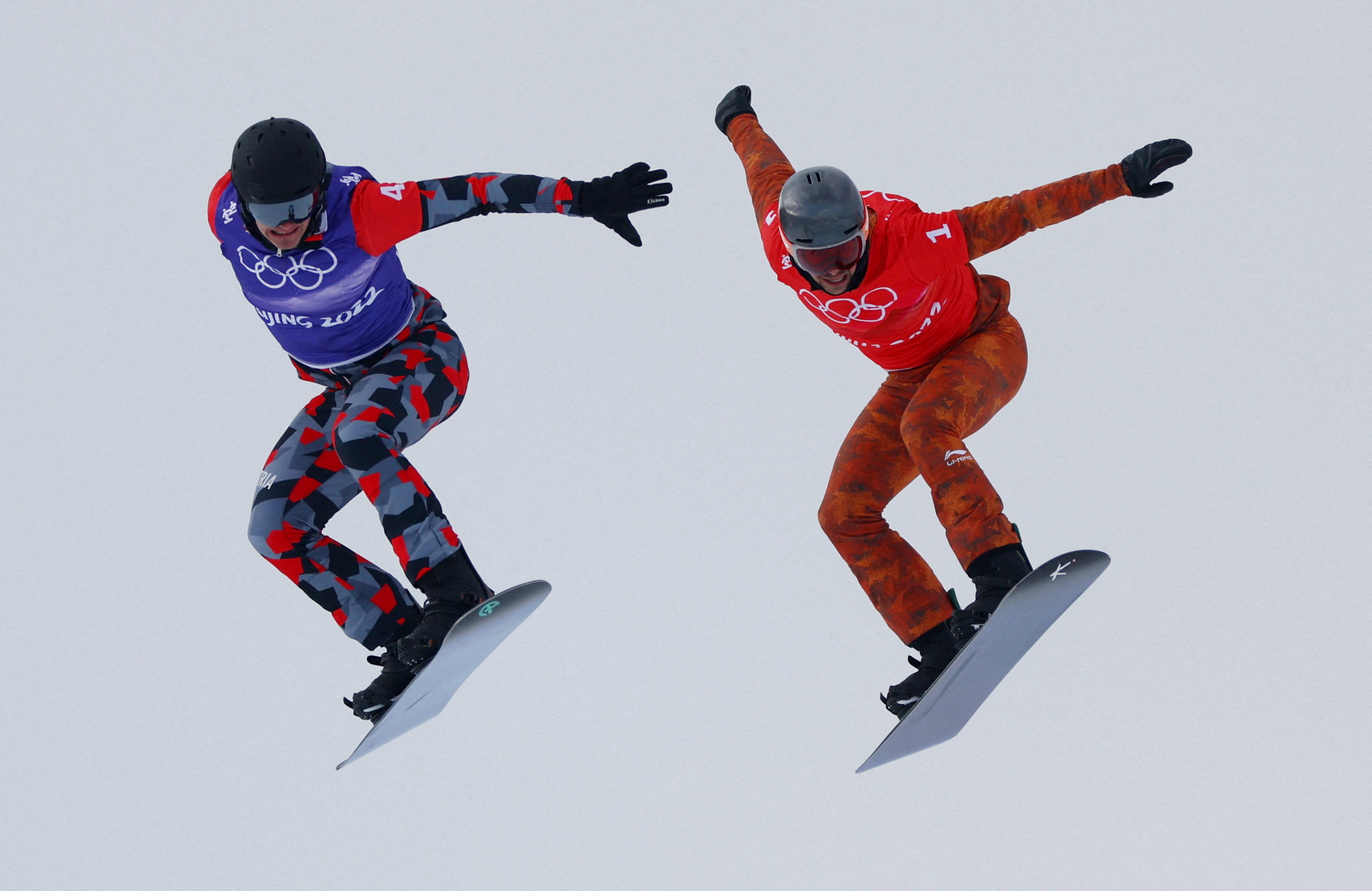 Eliot Grondin, Silver in snowboard cross, Beijing Olympics, 3170x2060 HD Desktop