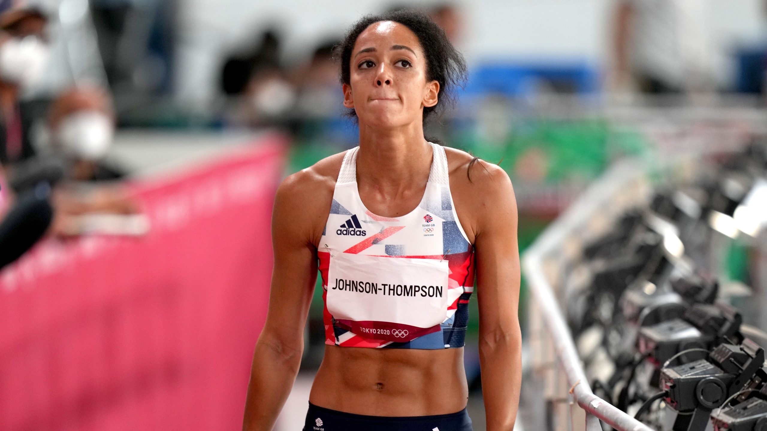 Katarina Johnson-Thompson, injury withdrawal, Tokyo Olympics, fitness concern, 2560x1440 HD Desktop