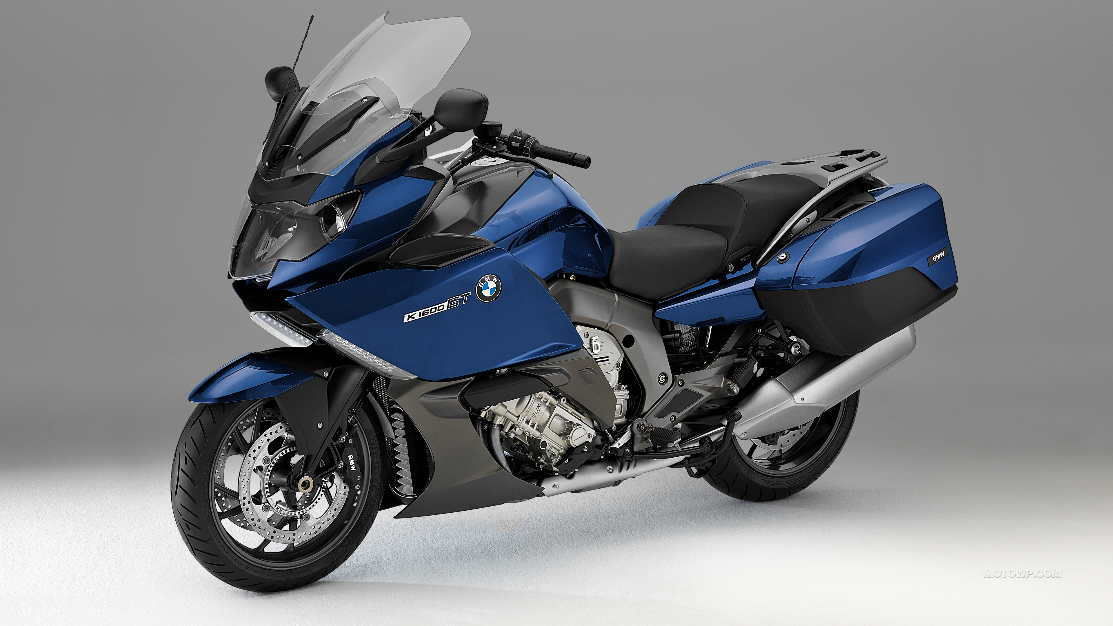 BMW K 1600 GT, Motorcycles desktop wallpapers, High-performance touring, 3840x2160 4K Desktop