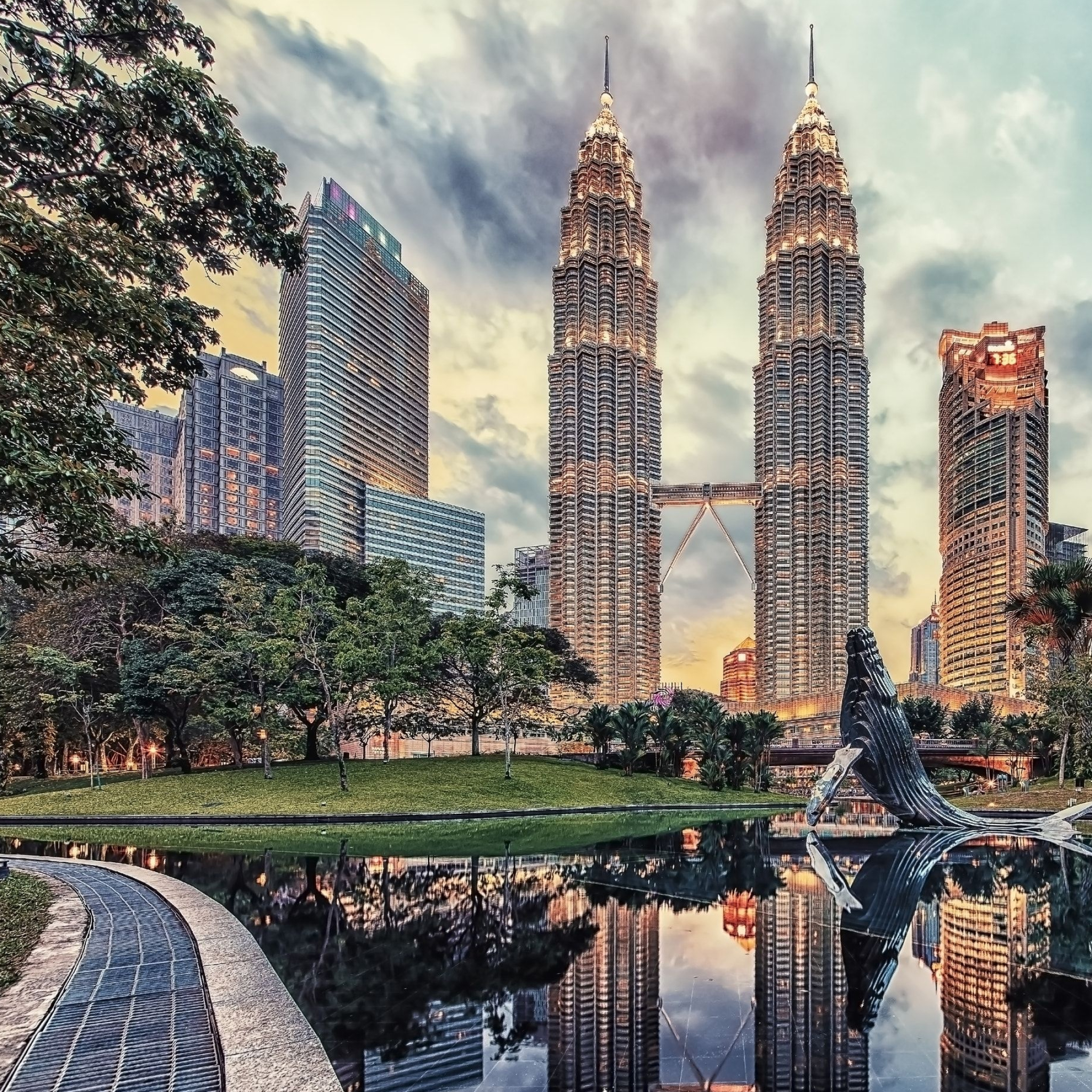 Kuala Lumpur, Dusk scenery, Social media follow, Photography, 2050x2050 HD Handy